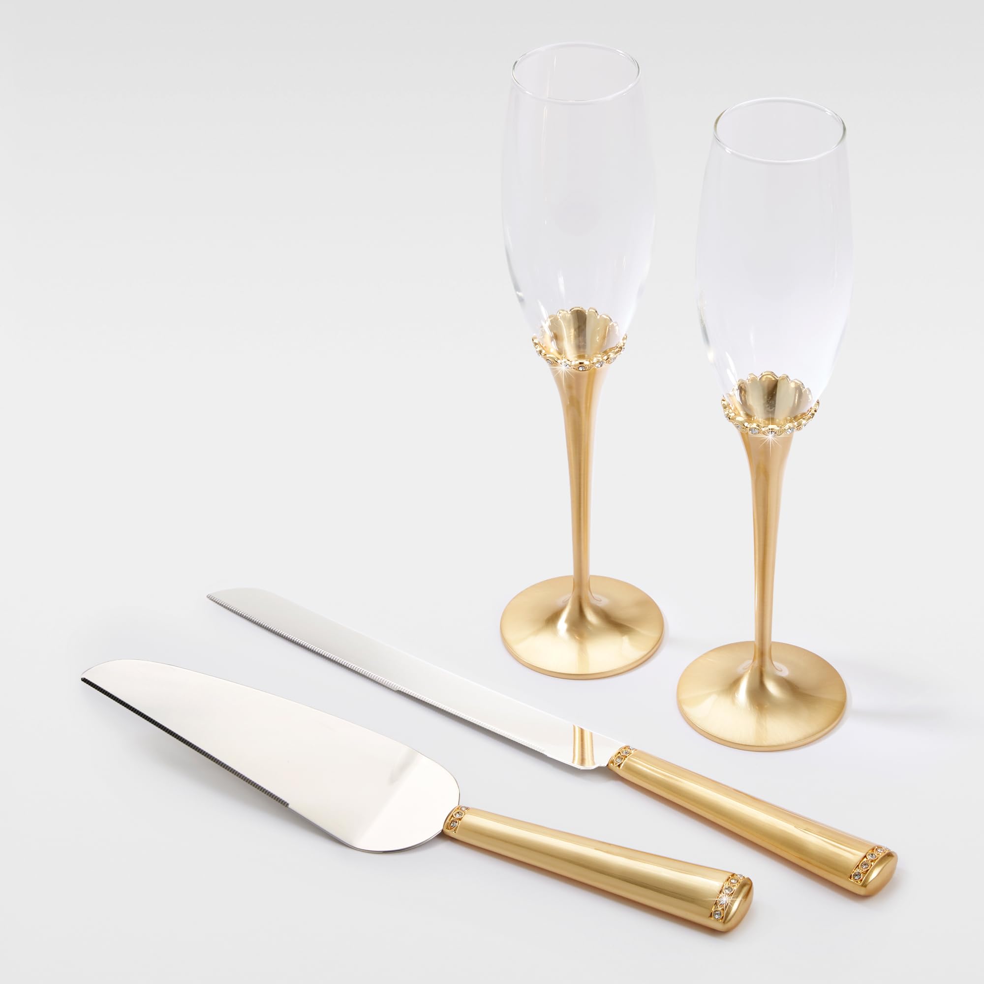 Personalized Princess Gold Tone Cake Server Set - Free Customization | Elegant Wedding, Birthday & Anniversary Gift for Women | Perfect for Special Occasions & Cake Cutting Ceremonies