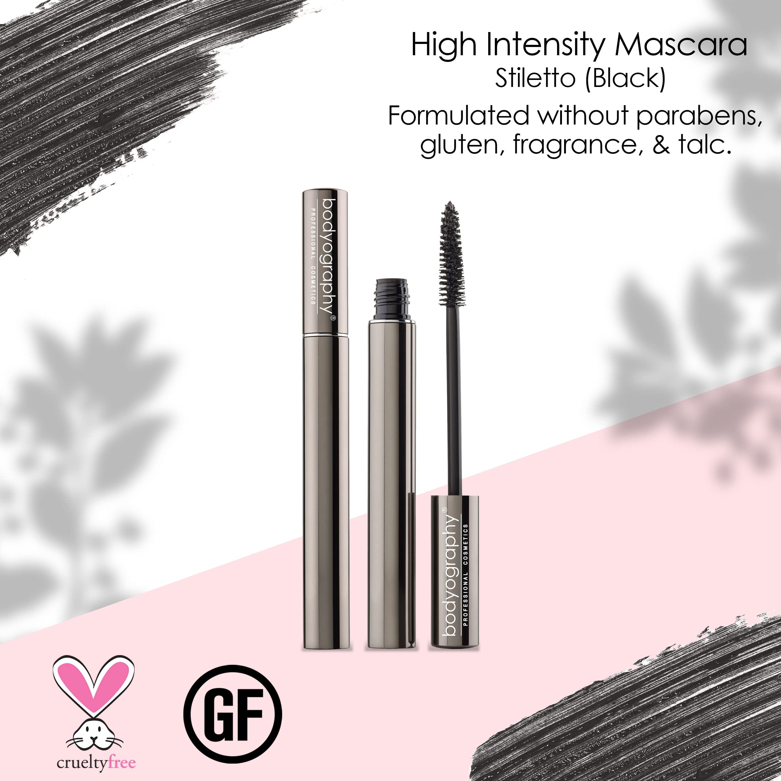Bodyography Epic Lash Lengthening & Volumizing Mascara - Black Waterproof Mascara for Women (0.3 oz) - Perfect for Daily Wear, Date Night & Special Occasions