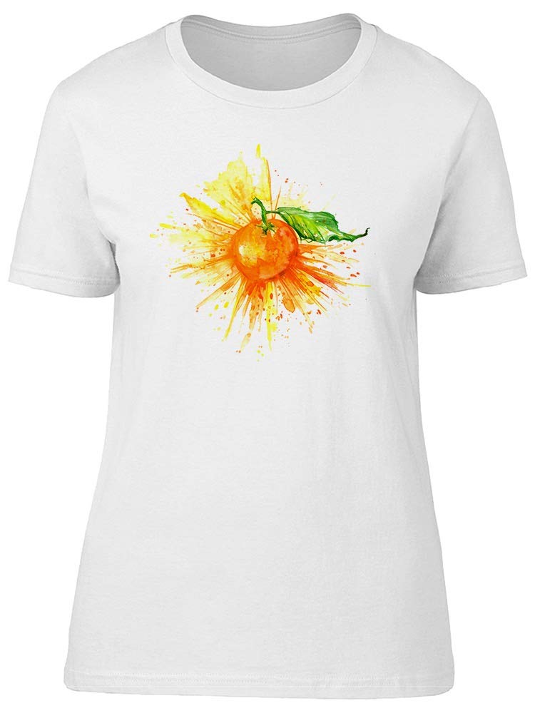 Smartprints Women's Cool Orange Citrus Fruit Graphic T-Shirt - Soft & Stylish Casual Tee for Everyday Wear, Summer Outfits & Street Fashion