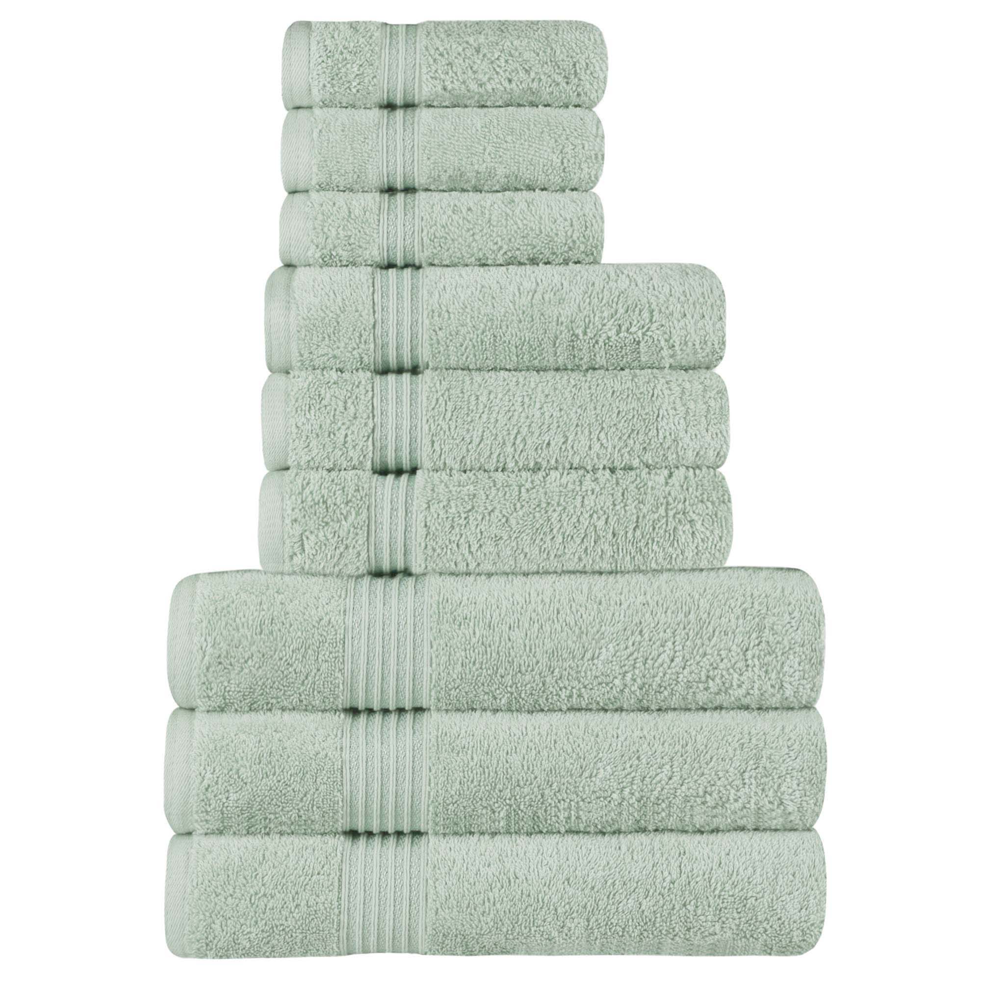 Premium Egyptian Cotton 9-Piece Bath Towel Set - Ultra Soft, Highly Absorbent, Quick-Drying - Perfect for Spa, Bathroom & Luxury Home Use