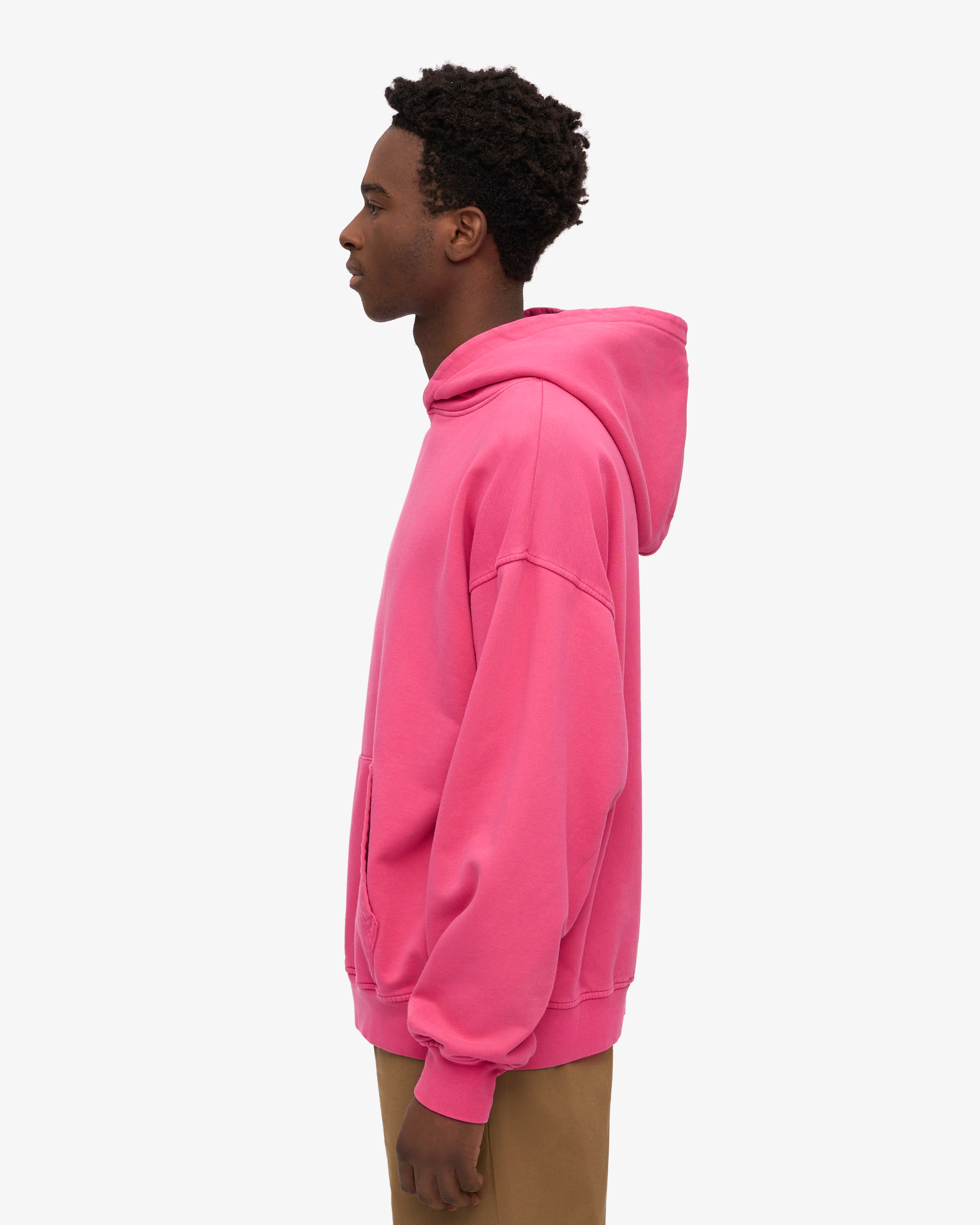 Organic Oversized Hoodie - Bubblegum Pink | Soft & Cozy Pullover Sweatshirt for Women | Perfect for Casual Wear, Lounging & Street Style Fashion