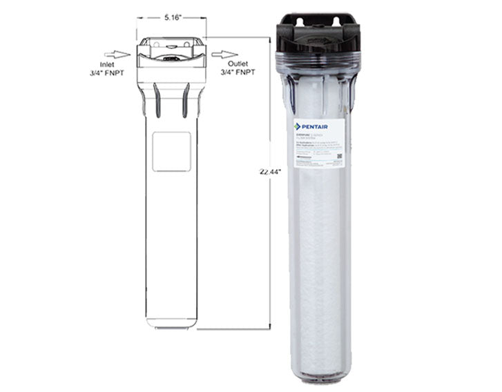 FILTER E 20 Clear 20 Housing Pre Filter System Replacement Cartridge - Compatible with Water Purifiers & Filtration Systems - Perfect for Home, Office, and RV Use