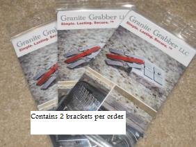 Granite Grabbers Dishwasher Mounting Brackets - Heavy Duty Stainless Steel Clamps for Securing Dishwashers to Granite Countertops | Perfect for Kitchen Remodeling & Appliance Installation