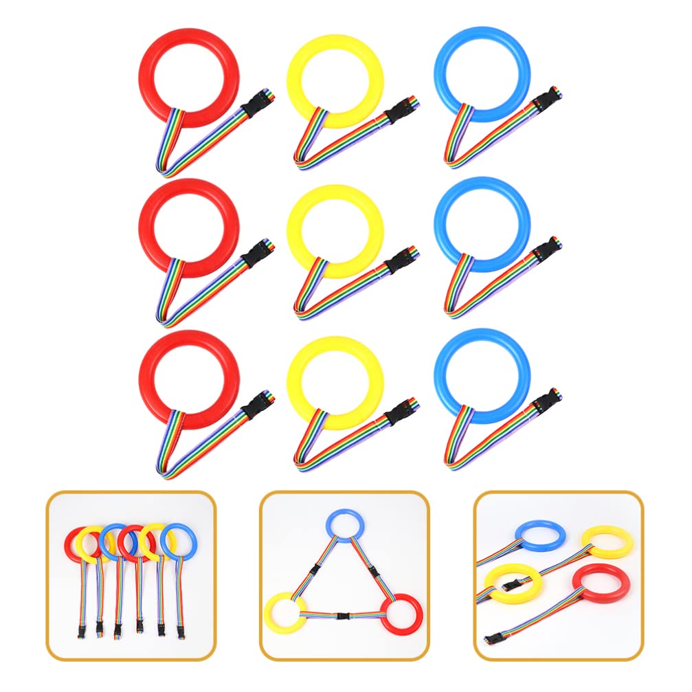 9-Piece Child Safety Walking Rope with Handles - Adjustable Kids Leash for Outdoor Activities, Daycare & Kindergarten - Toddler Safety Harness for Park, Shopping & Crowded Places