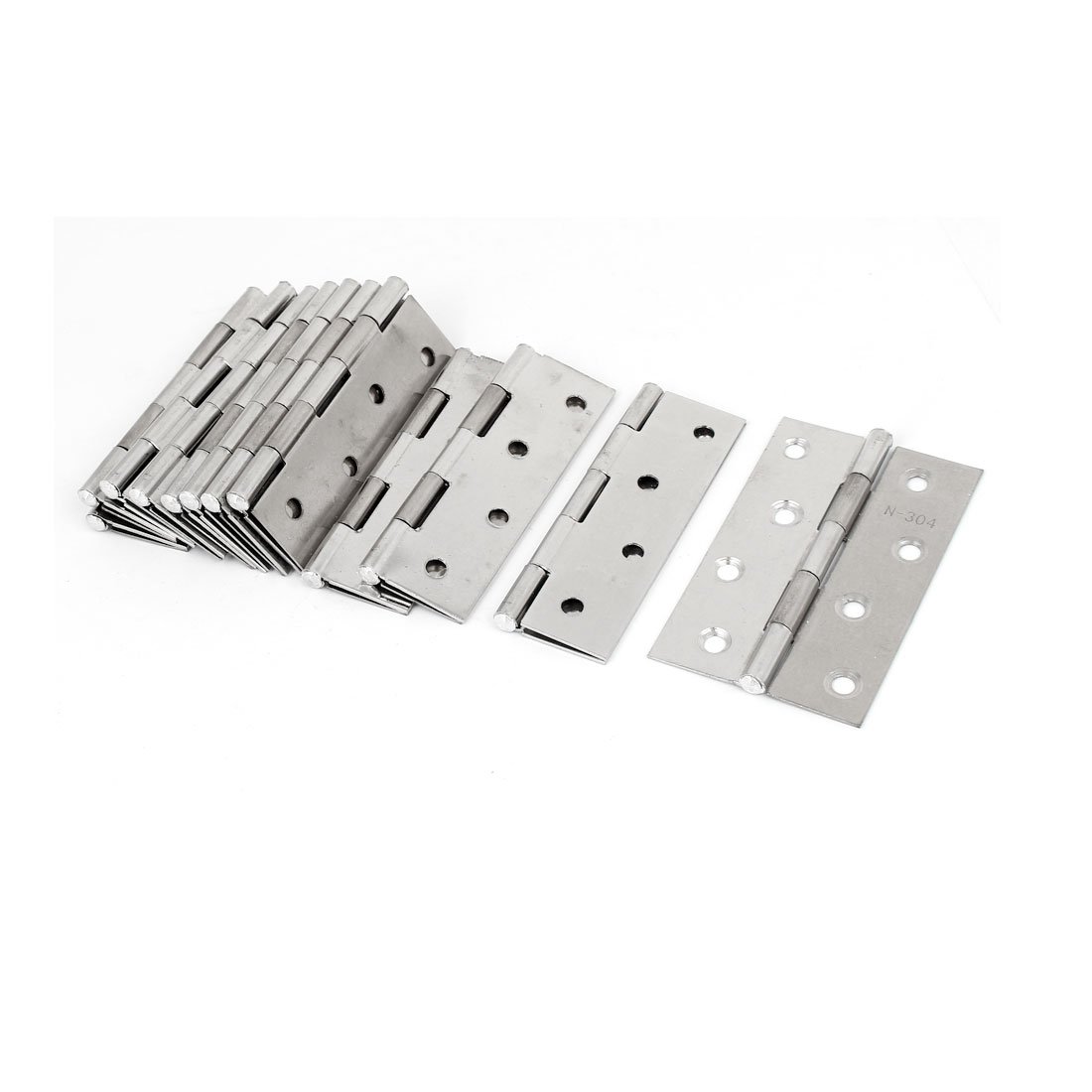 Stainless Steel Cabinet Door Hinges 91mm (12 Pack) - Heavy Duty Gate Hardware for Kitchen Cupboards, Wardrobes & Furniture Installation