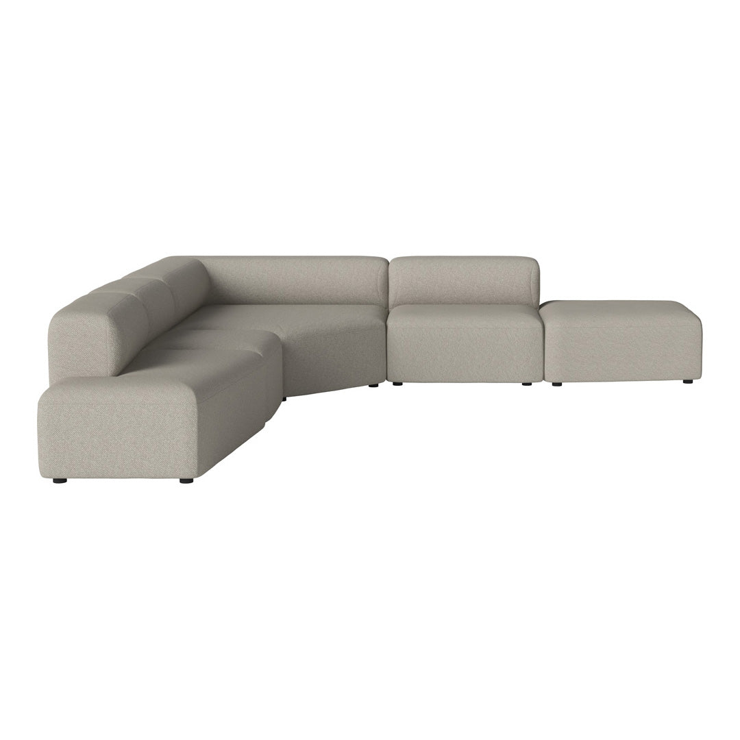 Modern L-Shaped Angle Corner Sofa with Open End & Chaise Lounge - Perfect for Small Spaces, Living Room, Apartment & Home Theater Seating