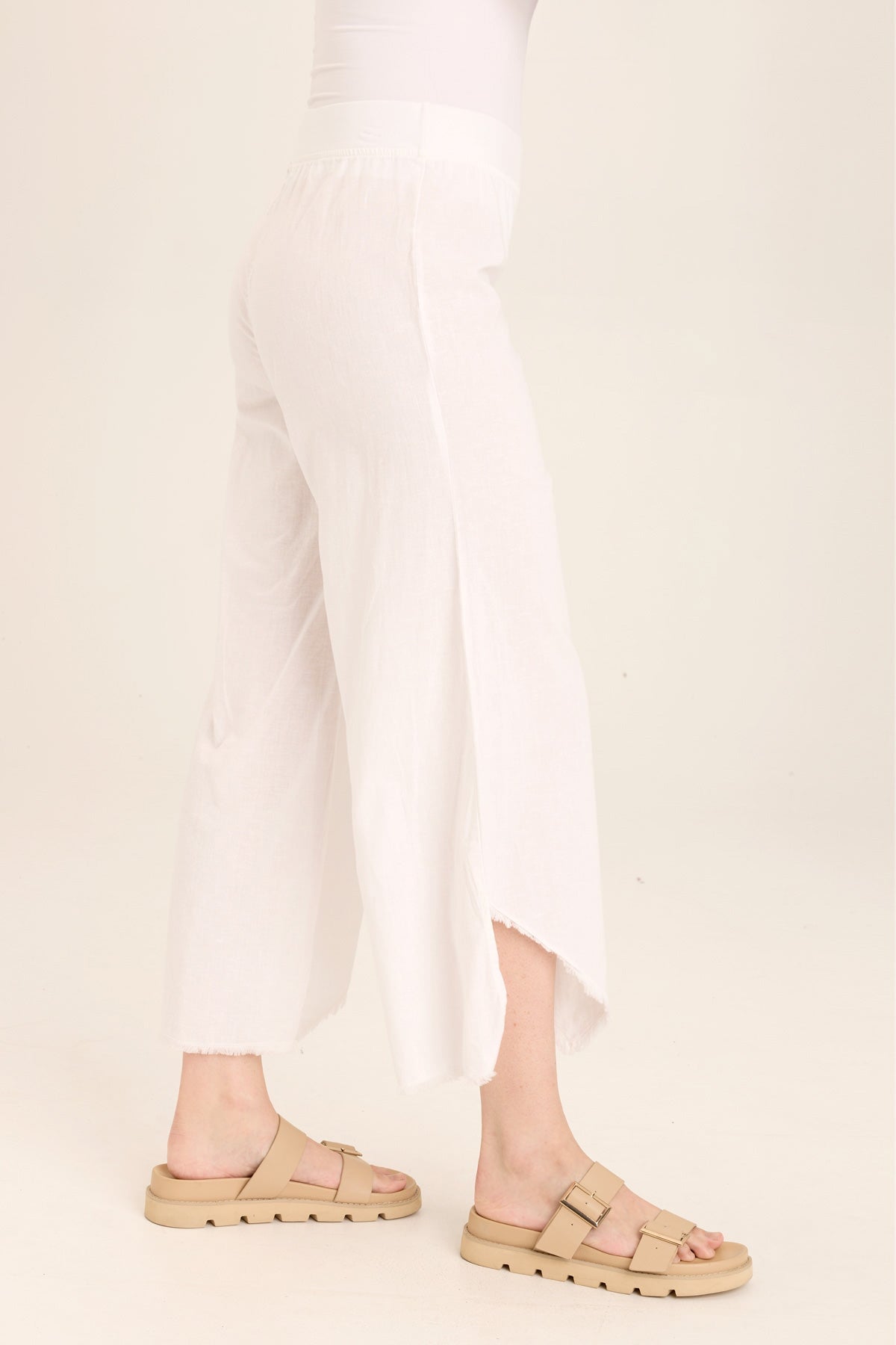 Astri Women's Asymmetric Wide Leg Pants - High Waisted Flowy Trousers for Work & Casual Wear | Office Outfits, Weekend Looks & Special Occasions