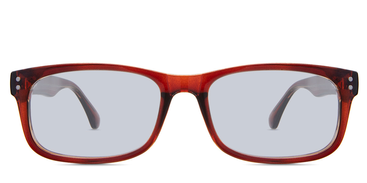 Yael Men Prescription Tinted Glasses - Blue Light Blocking & UV Protection for Work, Gaming & Reading - Stylish & Comfortable Eyewear for Men
