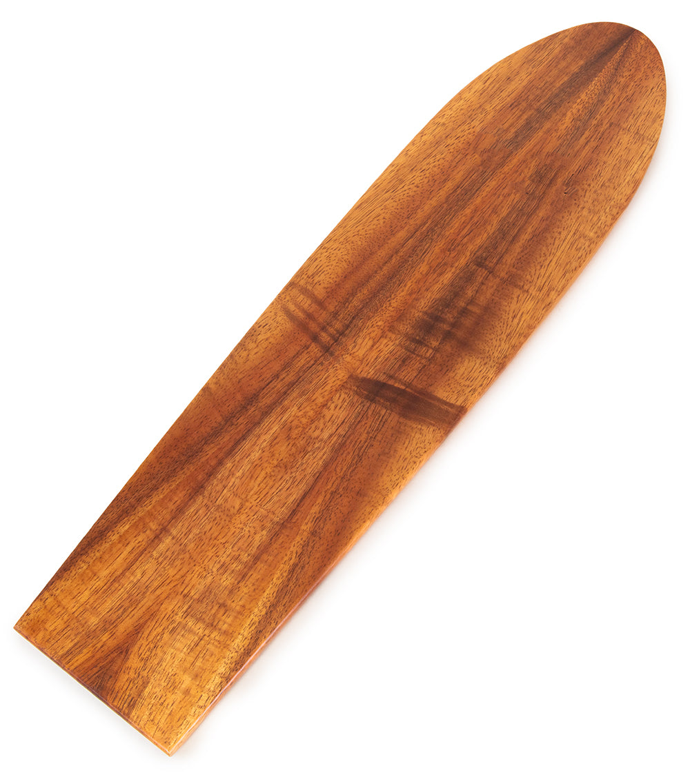Premium Koa Wood Surfboard Serving Tray - Handcrafted Hawaiian Hardwood Charcuterie Board for Cheese, Fruit & Appetizers - Perfect for Beach Parties, BBQs & Entertaining