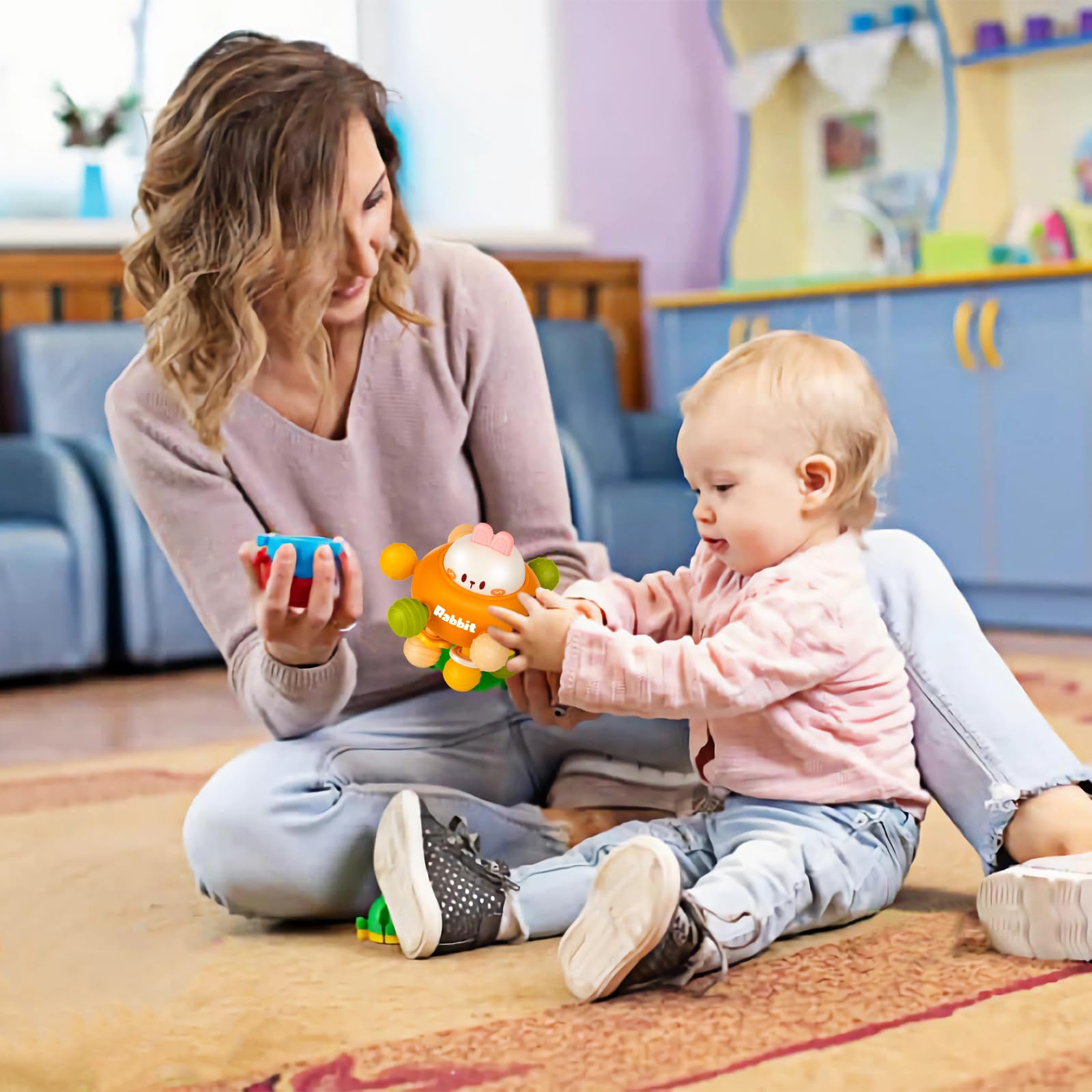 Easter Baby Teething Toys for 0-12 Months - Montessori Sensory Teethers & Rattles for Newborns, Infants, Boys & Girls (0-18 Months) - Perfect Easter Basket Stuffers & Baby Shower Gifts - Ideal for Soothing Sore Gums & Early Learning Play