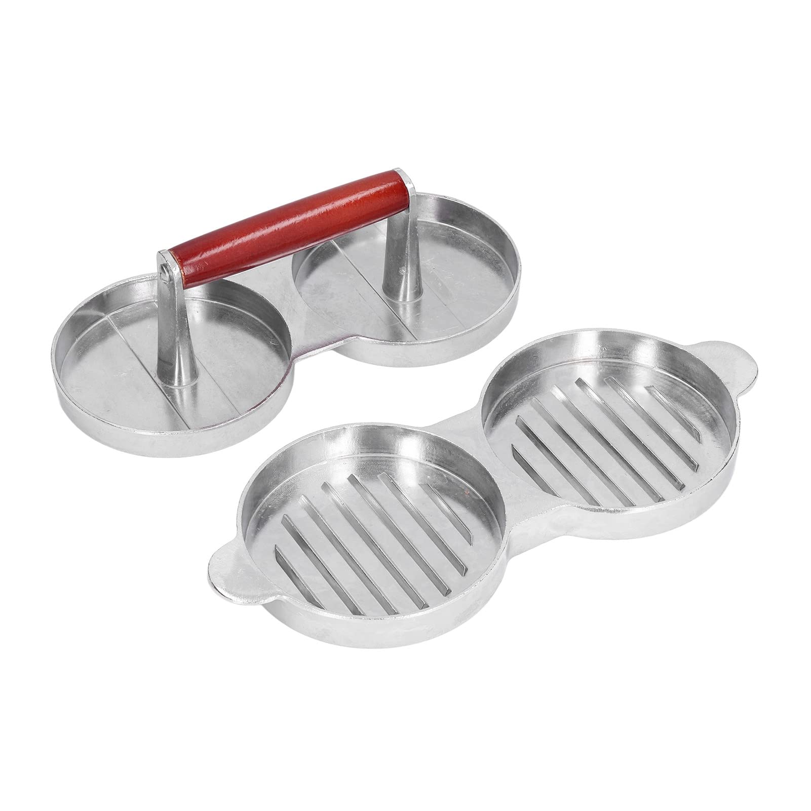 Zerodis Burger Patty Maker - Portable Metal Kitchen Tool with Round Mold for Homemade Burgers - Perfect for Small Kitchens, RVs, Camping & Outdoor Cooking