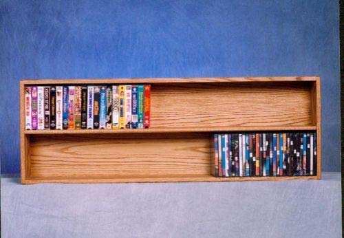 Unfinished Wooden CD Racks & DVD Storage Organizer - The Wood Shed 208-4W for Books, Movies & Media - Perfect for Home, Office & Entertainment Centers