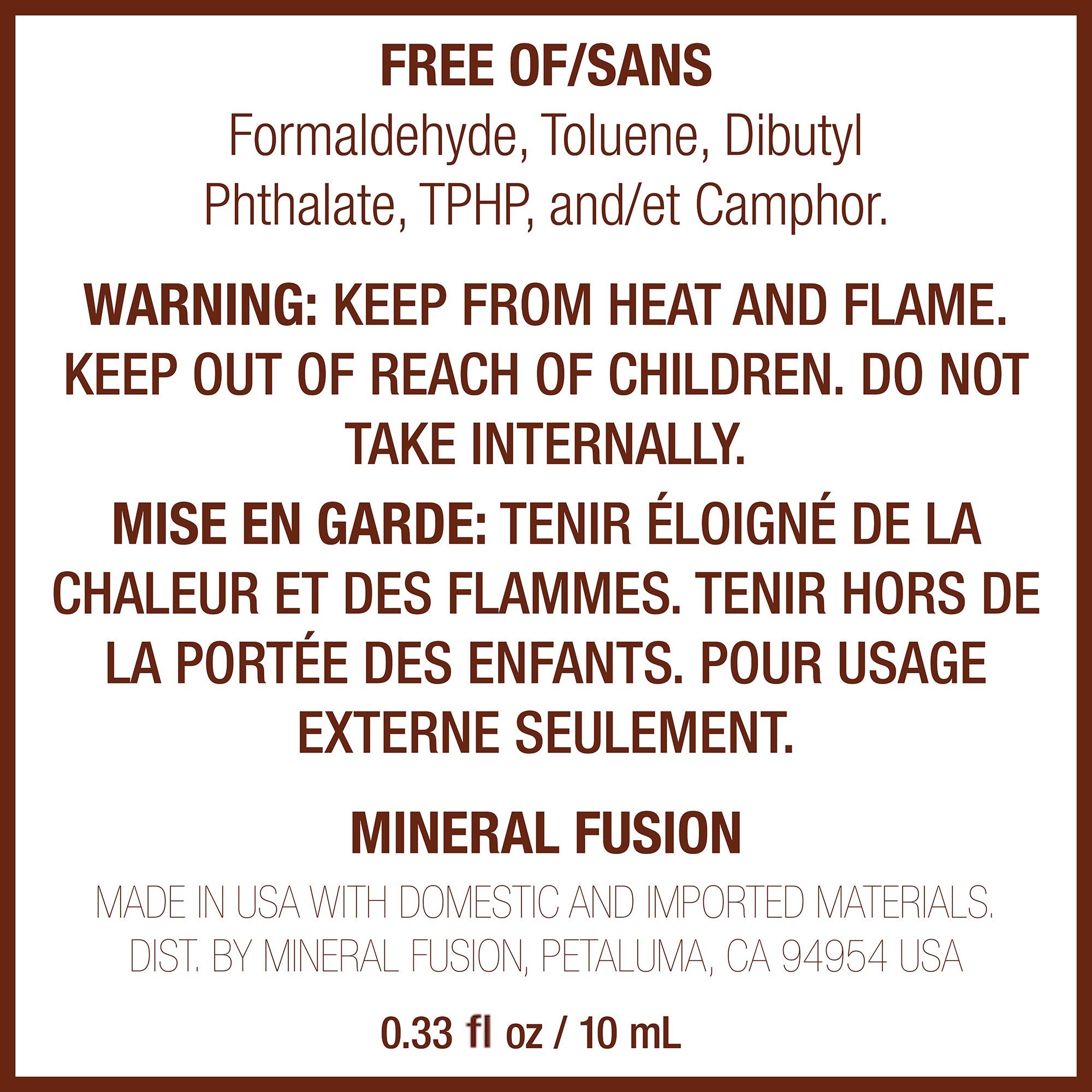 Mineral Fusion Nail Polish - Vegan & Cruelty-Free, Rose Pink Long Lasting Nail Lacquer, 0.33 oz - Perfect for Manicures, Pedicures & Special Occasions