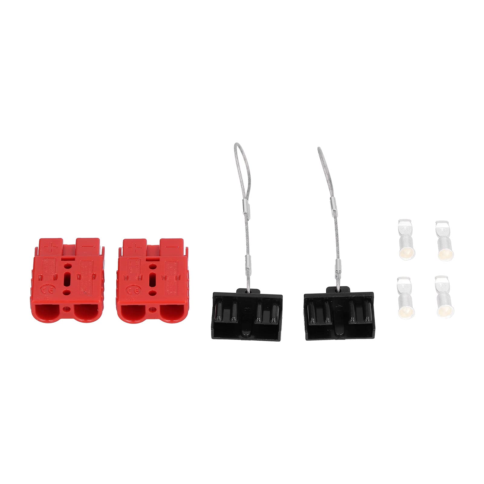 Durable Silver-Plated Battery Quick Connector - Polycarbonate Shell Quick Connect/Disconnect Cable Plug for Car, Boat, RV & Marine Applications (Ideal for Automotive, Marine & Power Equipment)