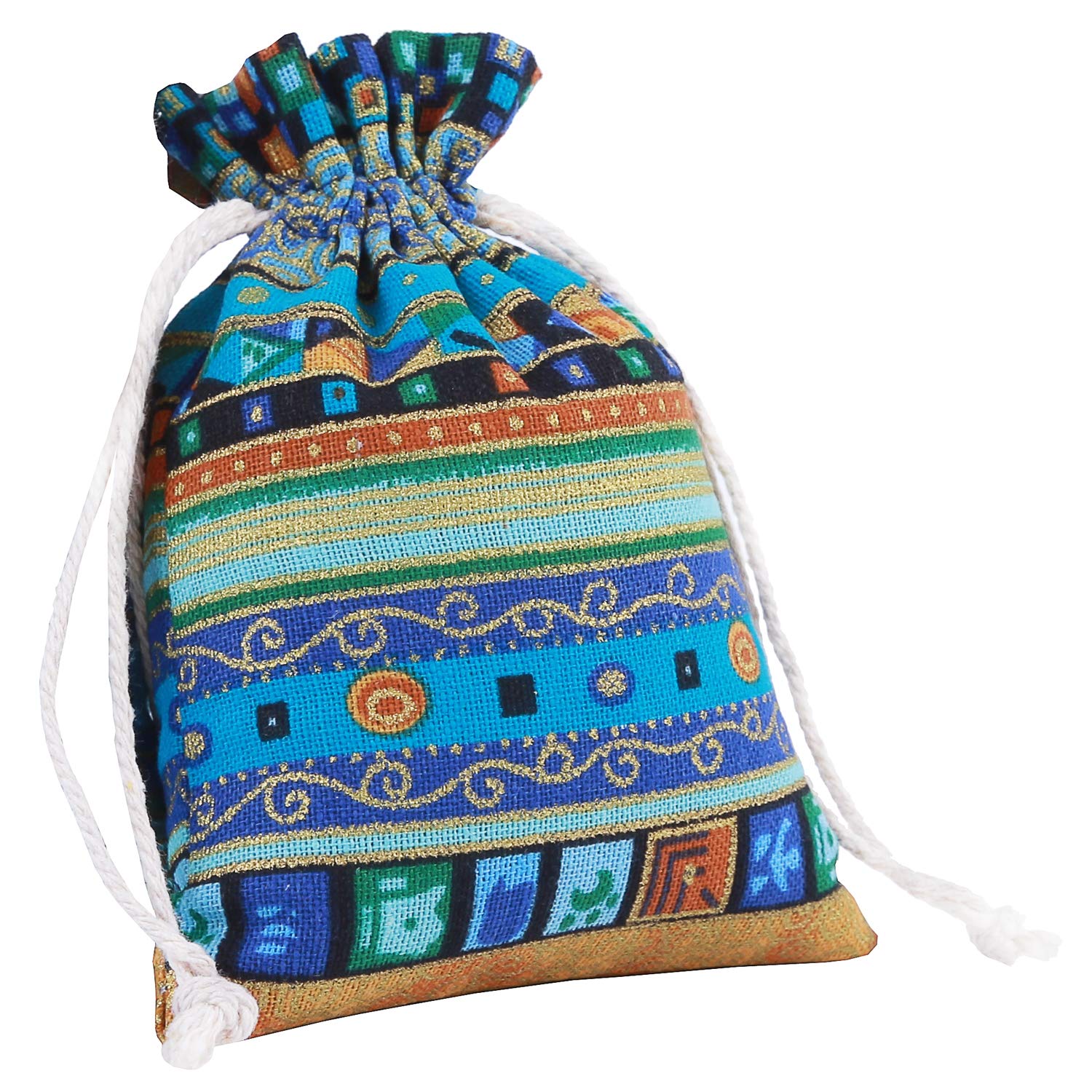 20 Pack Drawstring Gift Bags - 4x5.5 Inch Cotton Linen Jute Cloth Muslin Bags for Wedding Favors, Party Favors, Christmas Gifts, Arts & Crafts, Jewelry Storage & Snack Packaging - Perfect for DIY Projects, Holiday Presents & Party Decorations