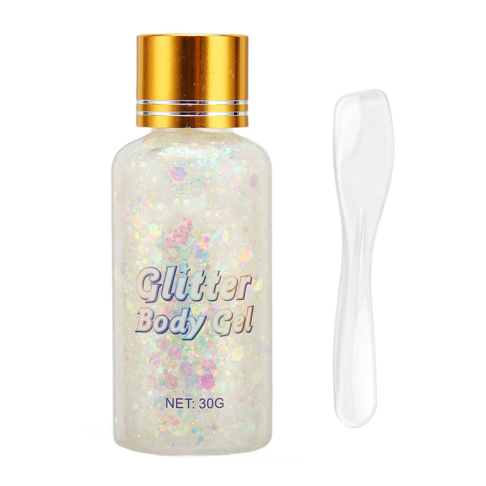 Sparkle Body Gel with Glitter - Skin-Friendly, Quick-Drying 30g Sequins Gel for Parties, Club Nights & Festivals - Perfect for Raves, Cosplay & Body Art