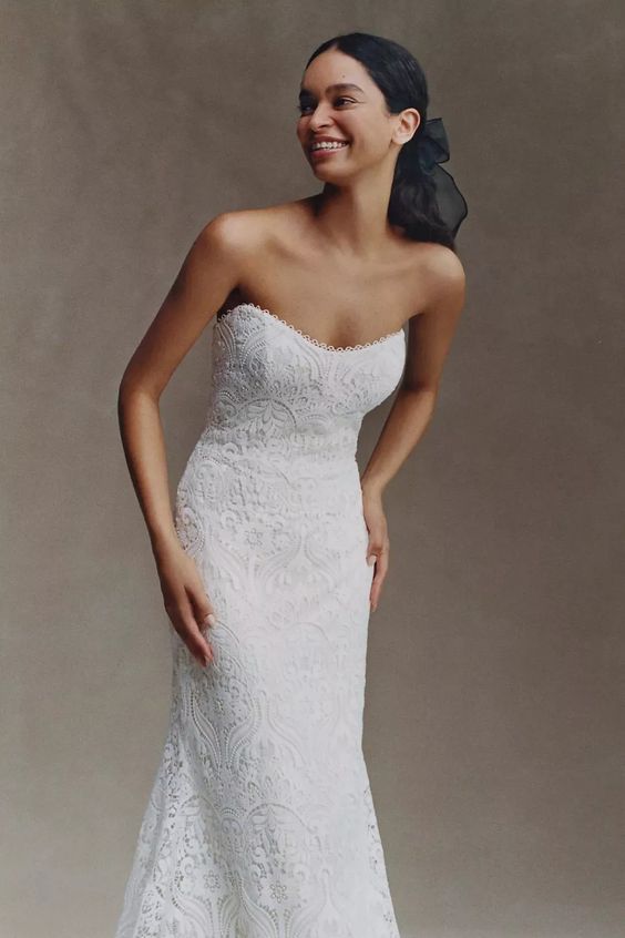 Willowby Yesenia Wedding Gown - Elegant Lace Bridal Dress for Bride, Perfect for Beach, Garden & Outdoor Ceremonies