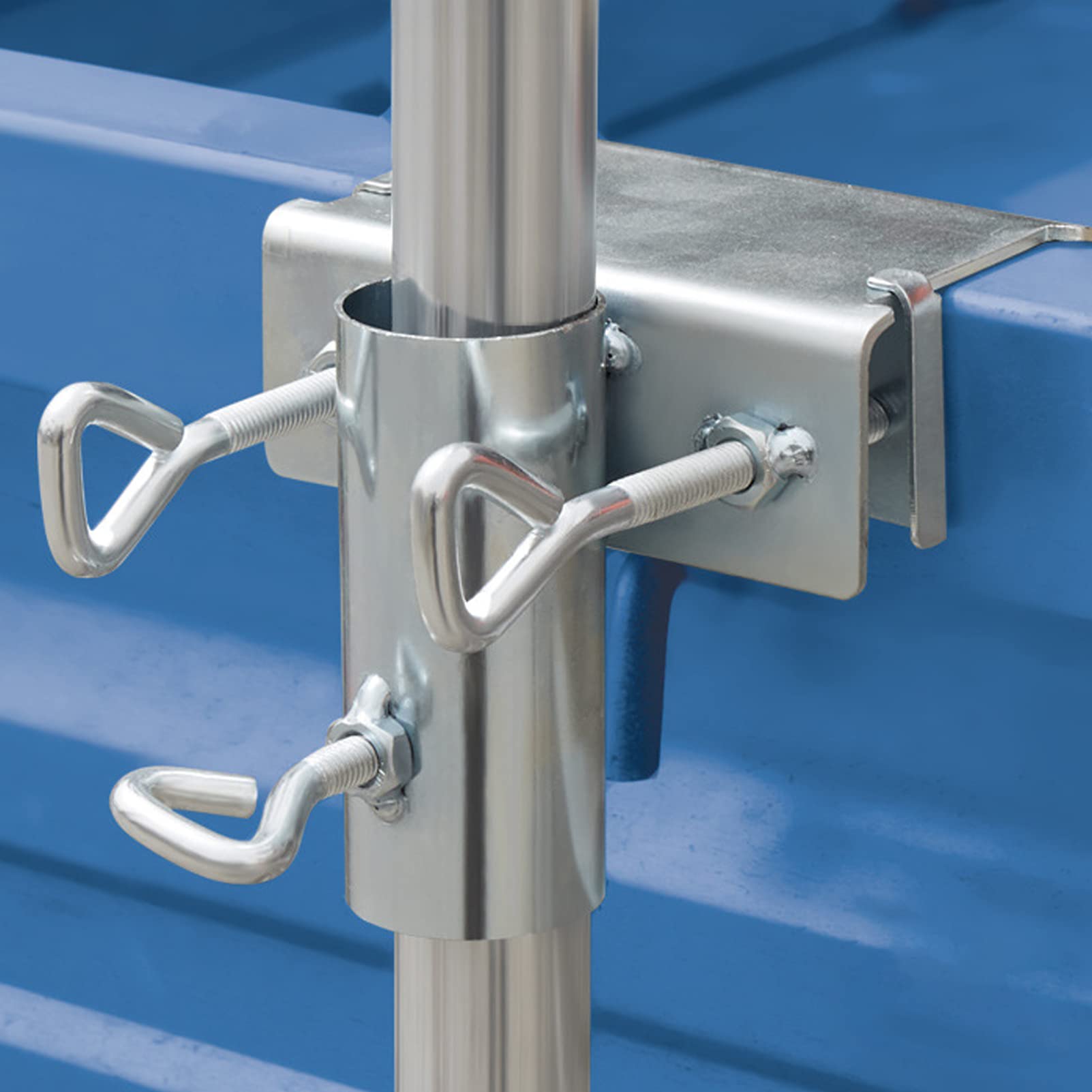 Baluue Adjustable Portable Balcony Umbrella Stand - Heavy Duty Parasol Holder with Fixed Clip, Base Stand & Clamp for Outdoor, Beach, Courtyard, Fishing & Chair Mounting | Perfect for Patio, Garden & Poolside Relaxation