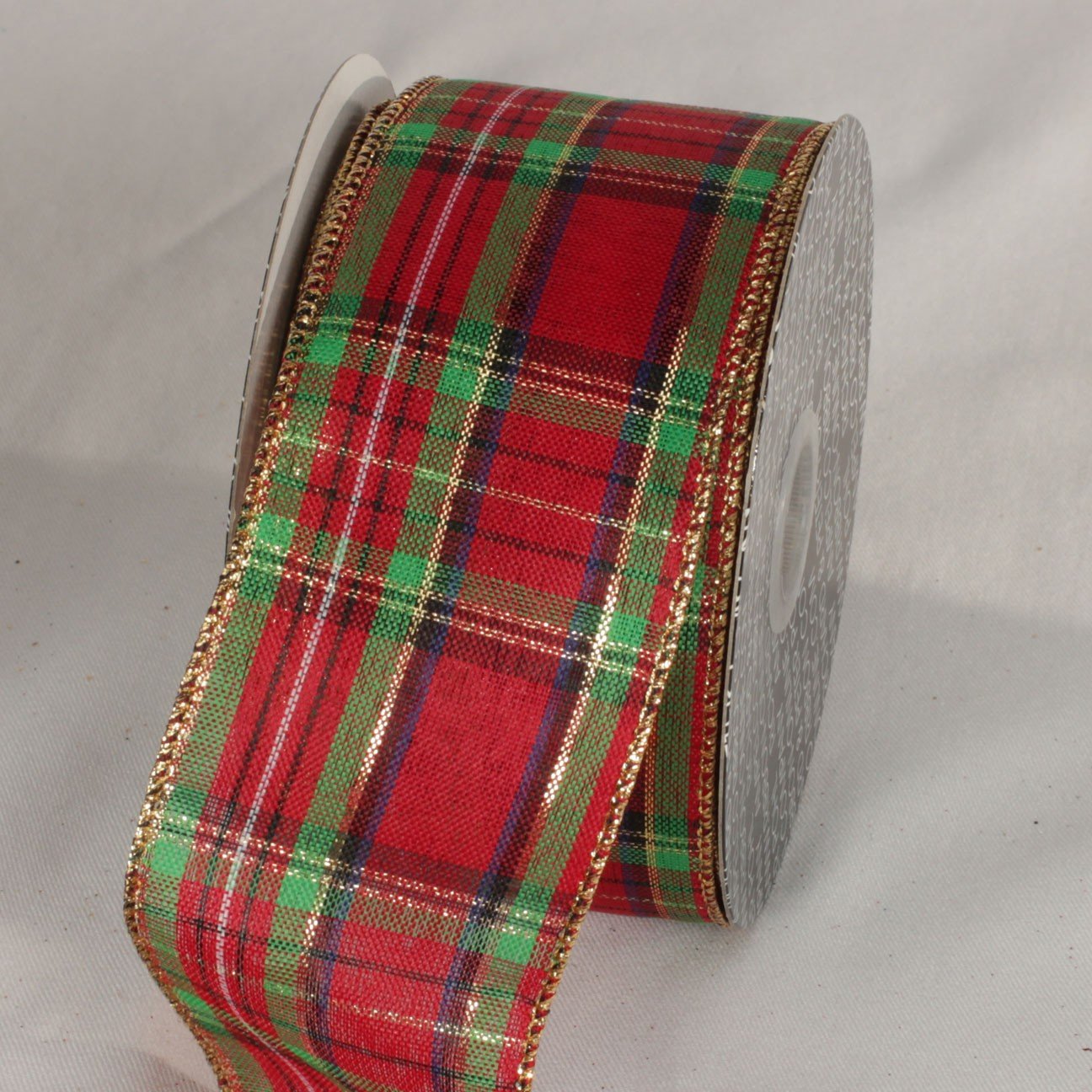 Red and Green Tartan Plaid Wired Craft Ribbon - 2.5 Inch x 40 Yards for Gift Wrapping, Holiday Decorations & DIY Crafts