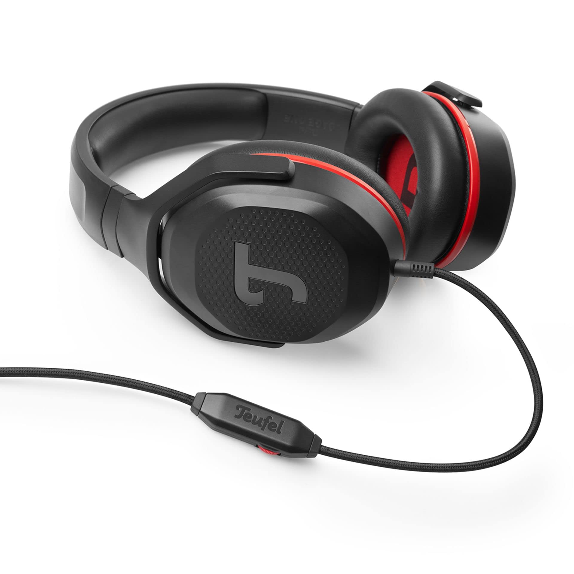 Teufel CAGE ONE Gaming Headset with Microphone - Over Ear Noise Cancelling Headphones for PC, PS5, Xbox, Music & Home Office - TeamSpeak Certified - Black | Perfect for Online Gaming, Streaming & Remote Work