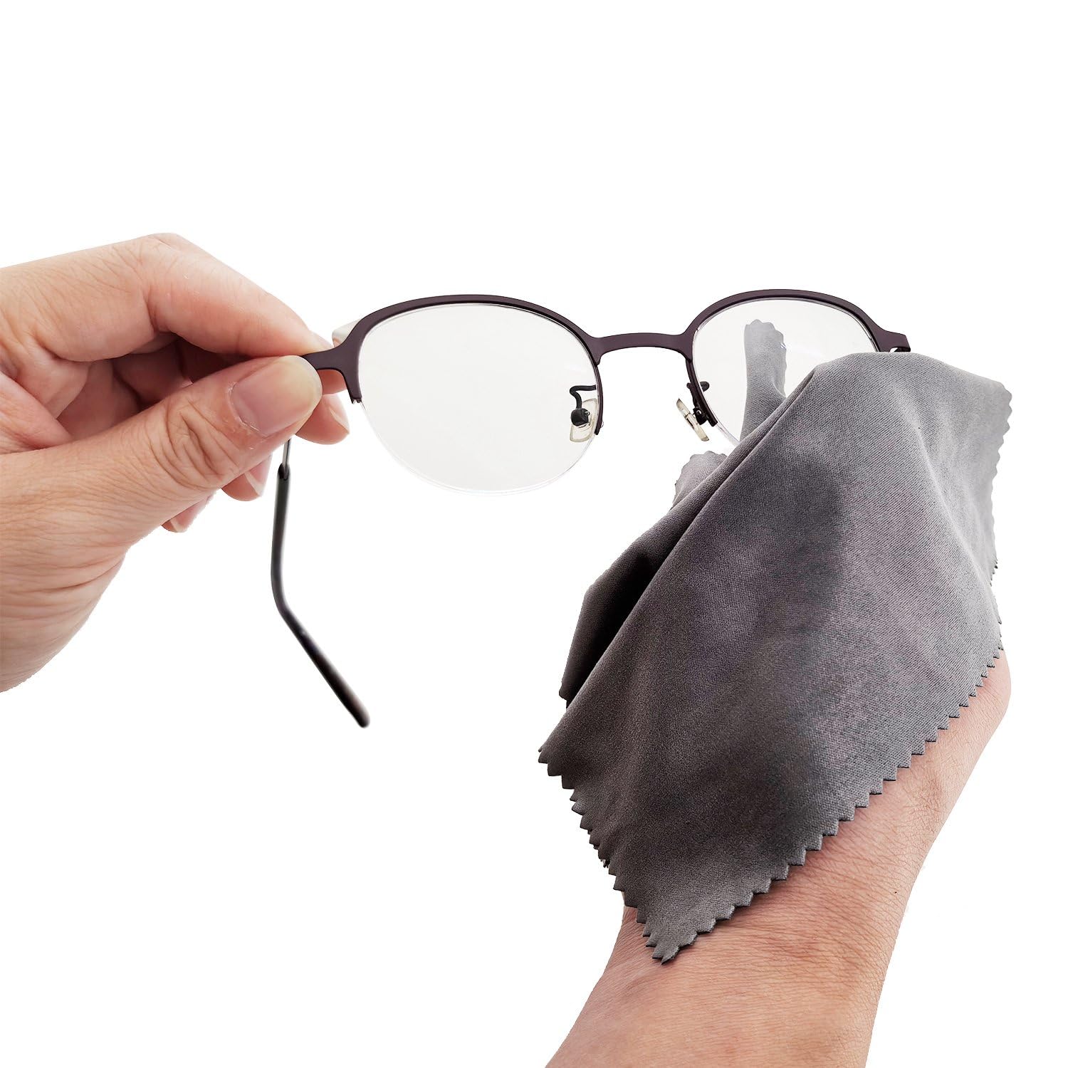 Premium Microfiber Cleaning Cloths - 30 Pack for Glasses, Lenses, Screens & Electronics | Ultra-Soft Scratch-Free Wipes for Eyeglasses, Camera Lenses, Smartphones & More | Reusable & Washable for Daily Cleaning Needs
