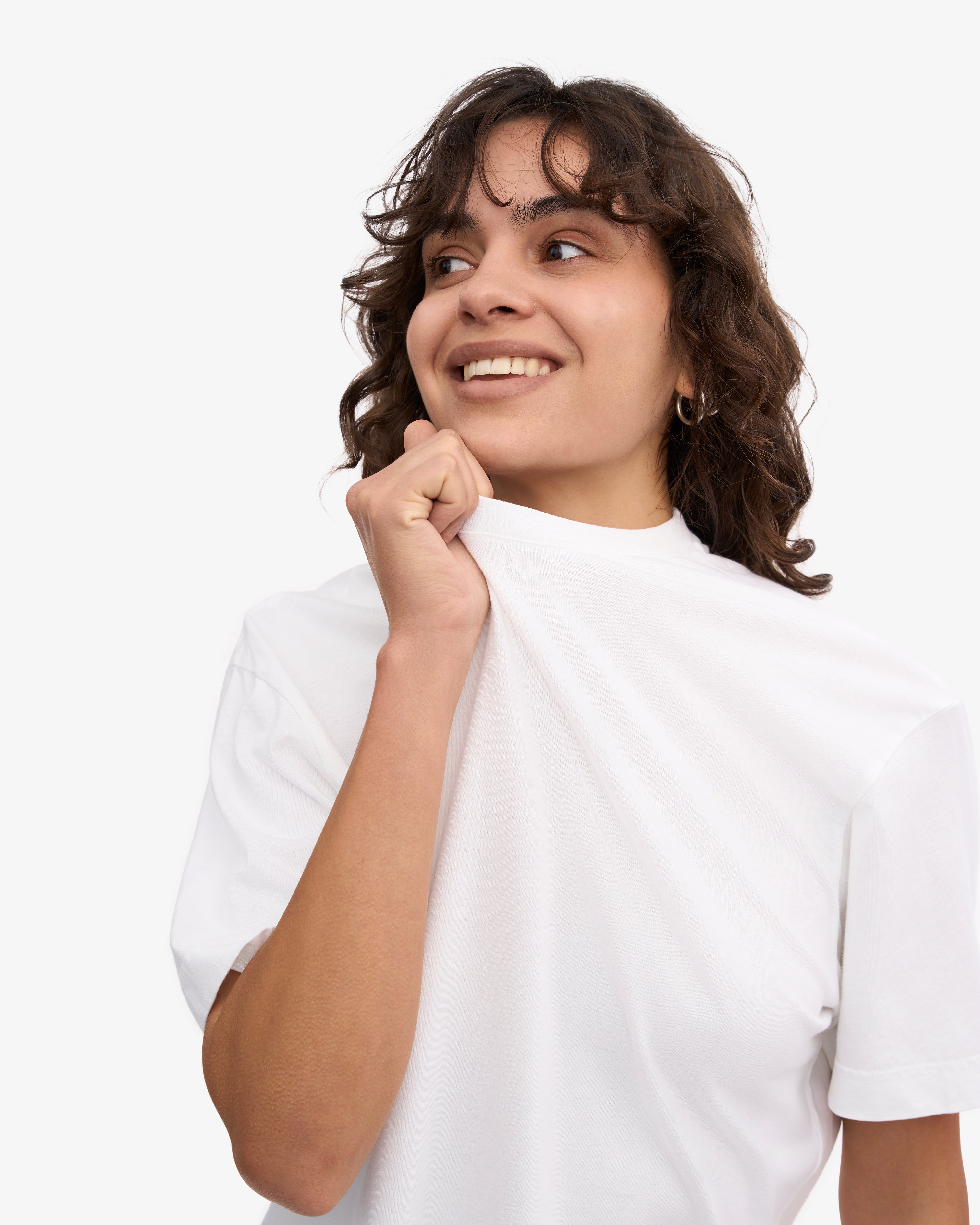 Premium Oversized Organic Cotton T-Shirt for Women & Men - Soft, Breathable & Eco-Friendly - Optical White - Perfect for Casual Wear, Loungewear & Everyday Comfort