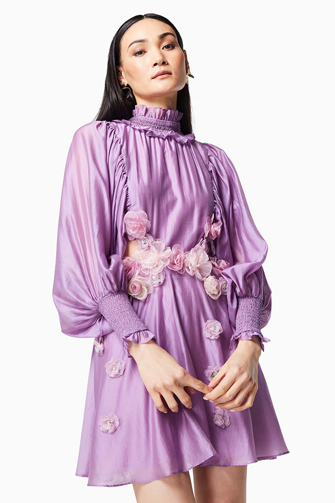 ELLIATT Barcelona Dress - Elegant Amethyst Purple Women's Party Dress for Evening Events & Special Occasions