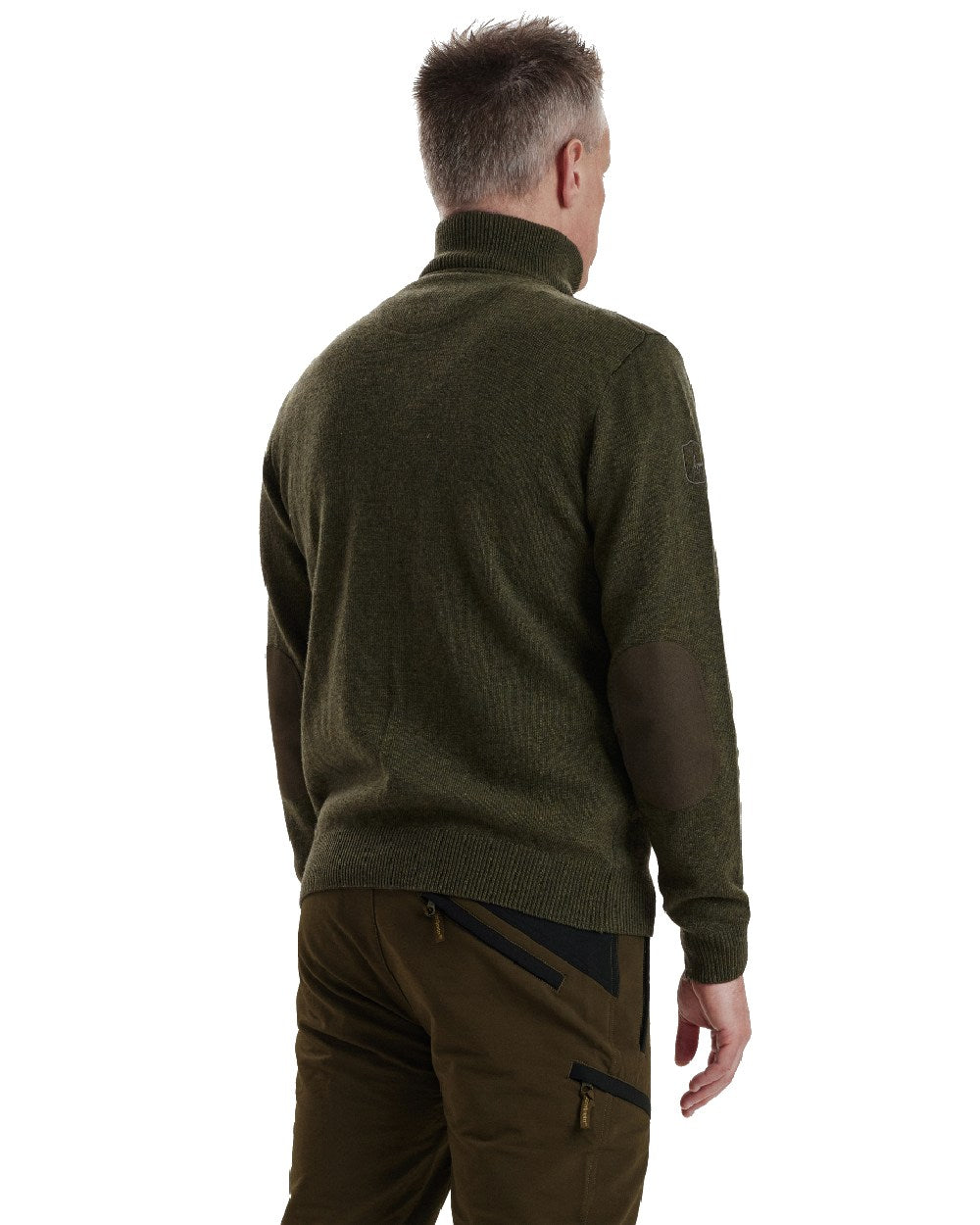 Deerhunter Sheffield Zip Neck Sweater for Men - Warm Winter Pullover with Half-Zip Design - Cozy Casual Knitwear for Outdoor Activities and Office Wear
