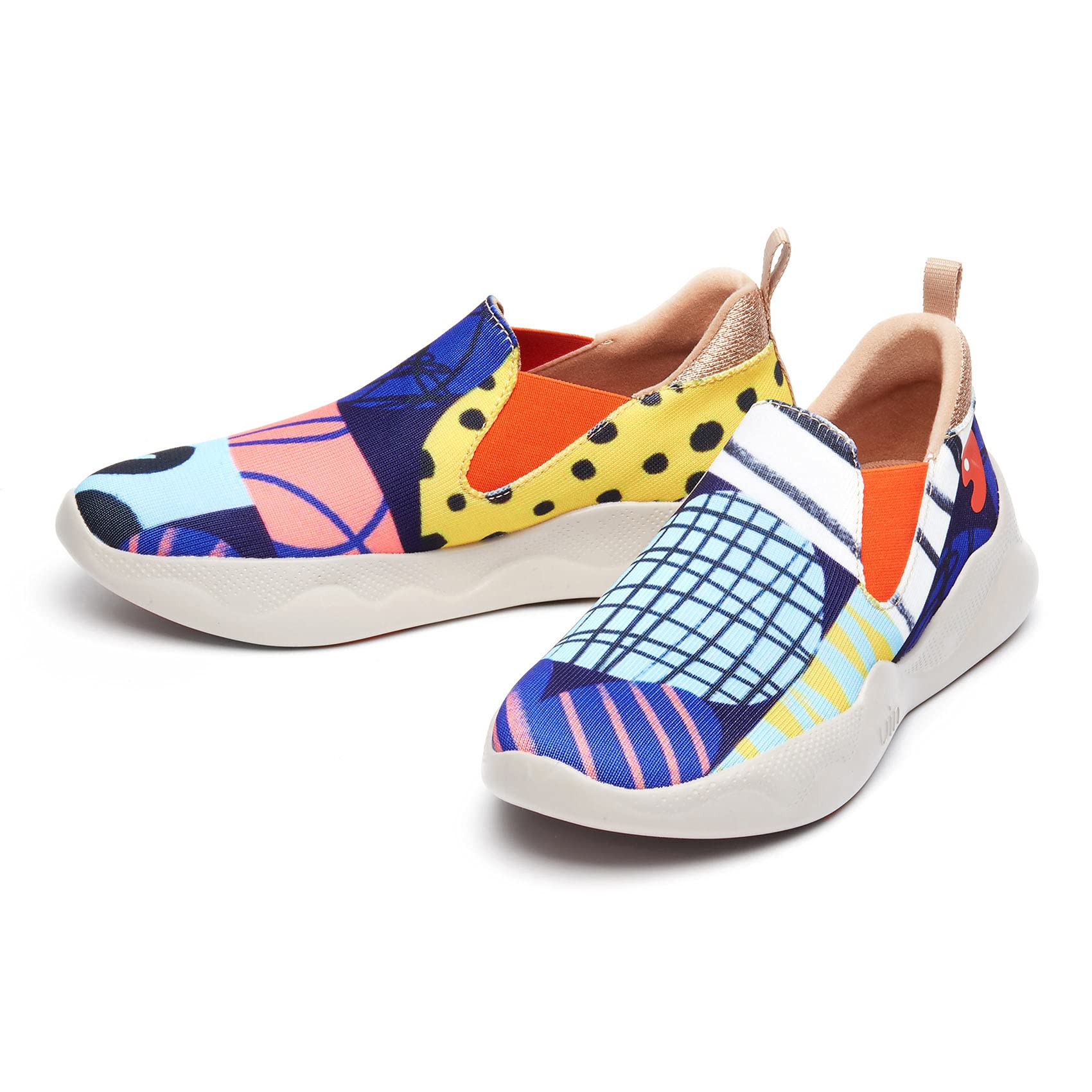 UIN Women's Fashion Sneakers - Lightweight Walking Shoes for Women, Slip On Casual Comfortable Athletic Shoes with Artistic Painting Design | Perfect for Travel, Workout & Everyday Wear