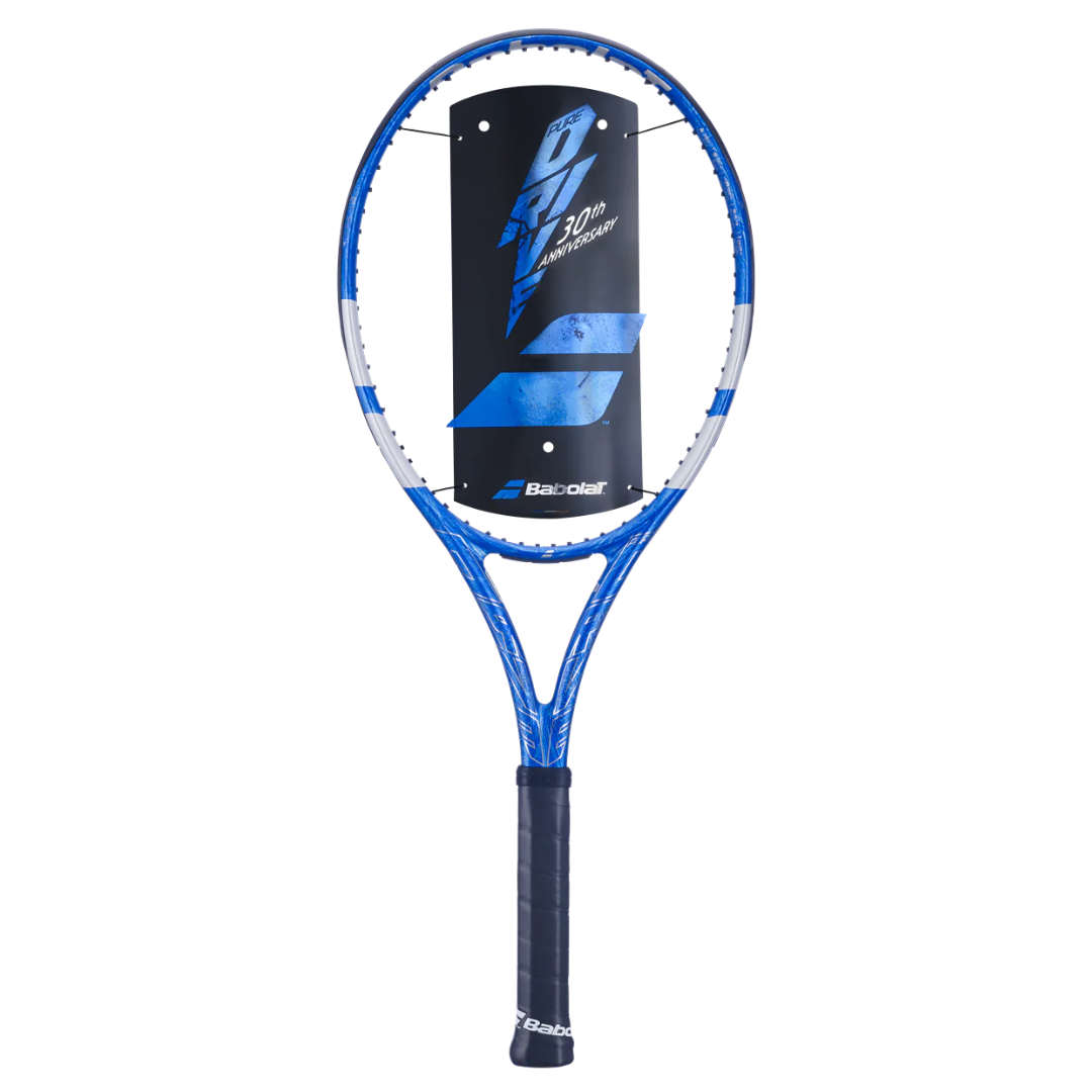 Babolat Pure Drive 30th Anniversary Unstrung Tennis Racquet - Blue | Lightweight Performance Racquet for Intermediate & Advanced Players | Perfect for Competitive Matches & Training Sessions