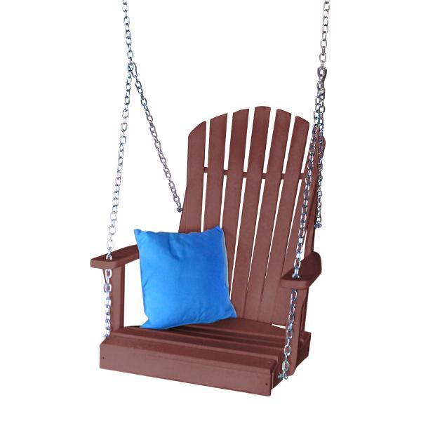 Premium A&L Furniture Poly Adirondack Chair Swing - Durable Outdoor Patio Furniture for Garden, Deck, Poolside - Weather-Resistant & Comfortable Hanging Chair for Relaxation