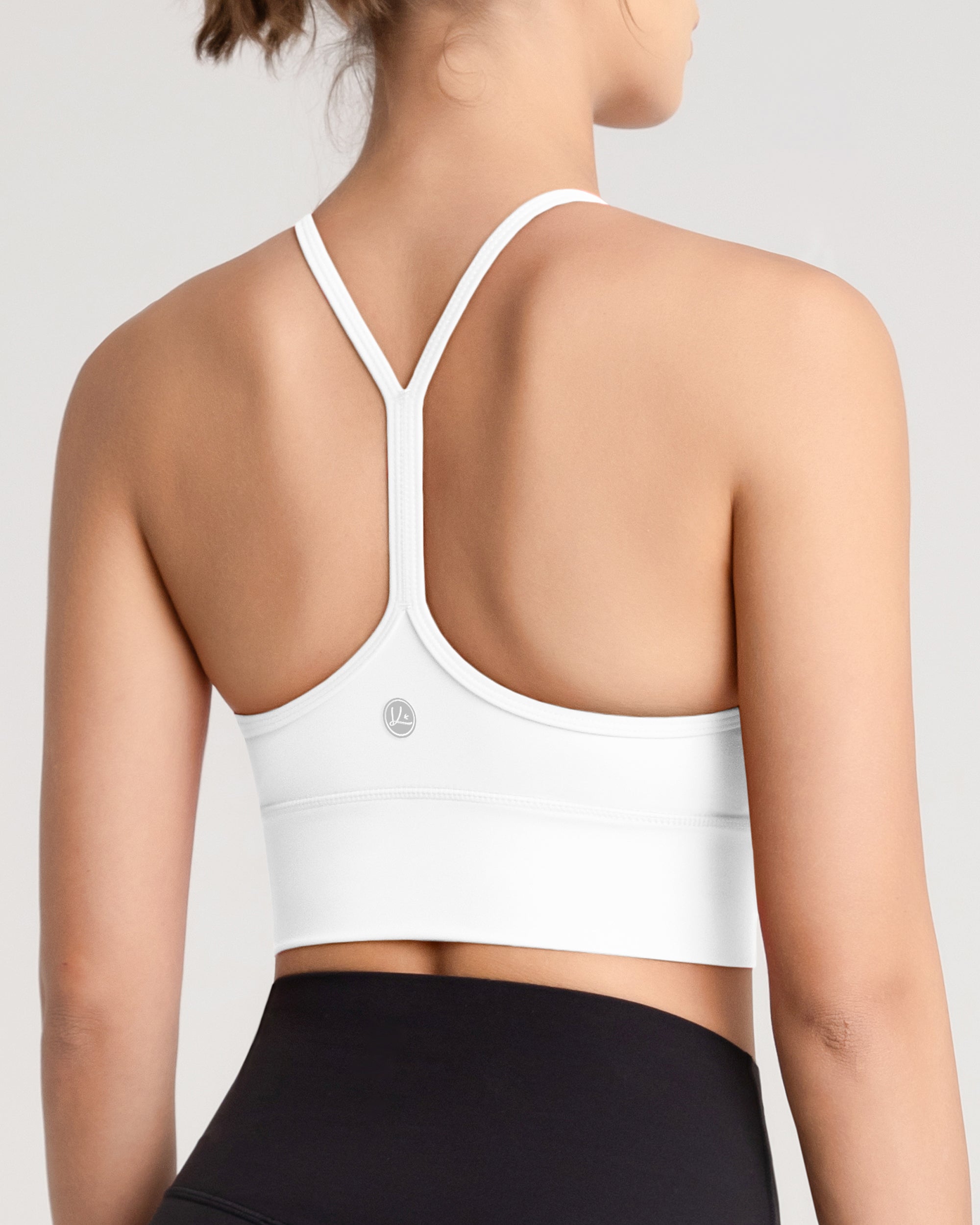 Flow Y Padded Sports Bra - High Support Workout Bra for Women - Perfect for Yoga, Running & Gym Training
