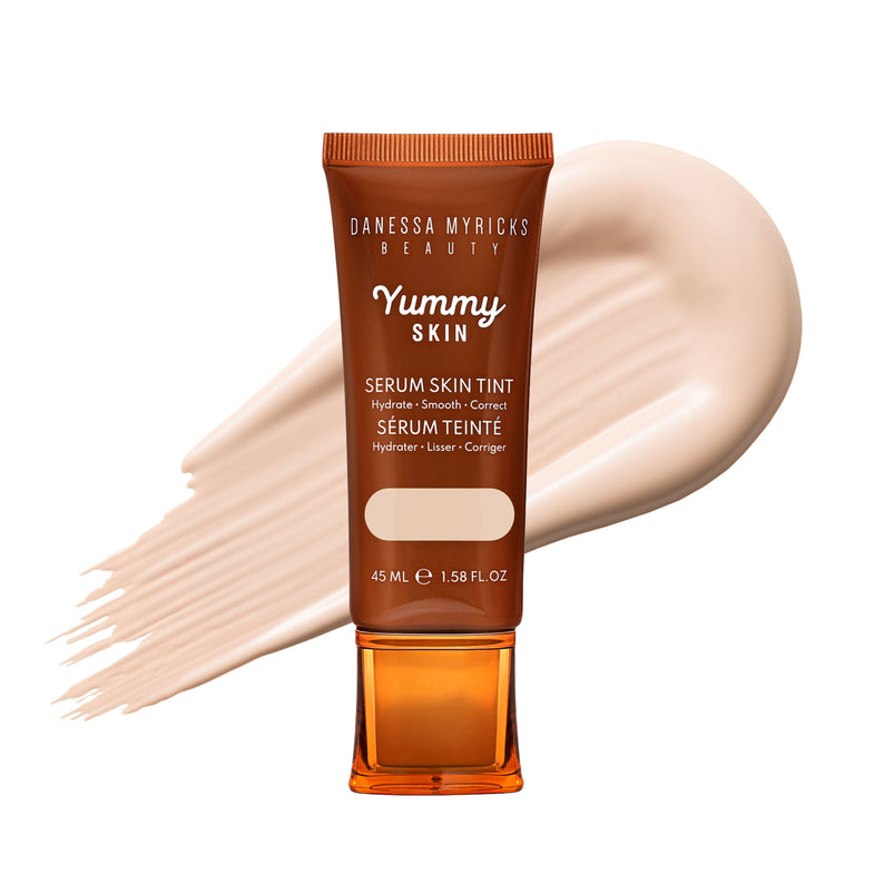 Danessa Myricks Beauty Yummy Skin Tint Serum - Lightweight Hydrating Foundation with SPF for Flawless Coverage | Perfect for Daily Wear & Natural Makeup Looks