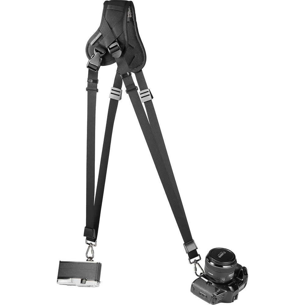 Black Rapid Yeti Single Strap for DSLR & Mirrorless Cameras - Comfortable Dual Camera Harness for Photographers & Videographers - Perfect for Wedding, Travel and Outdoor Photography