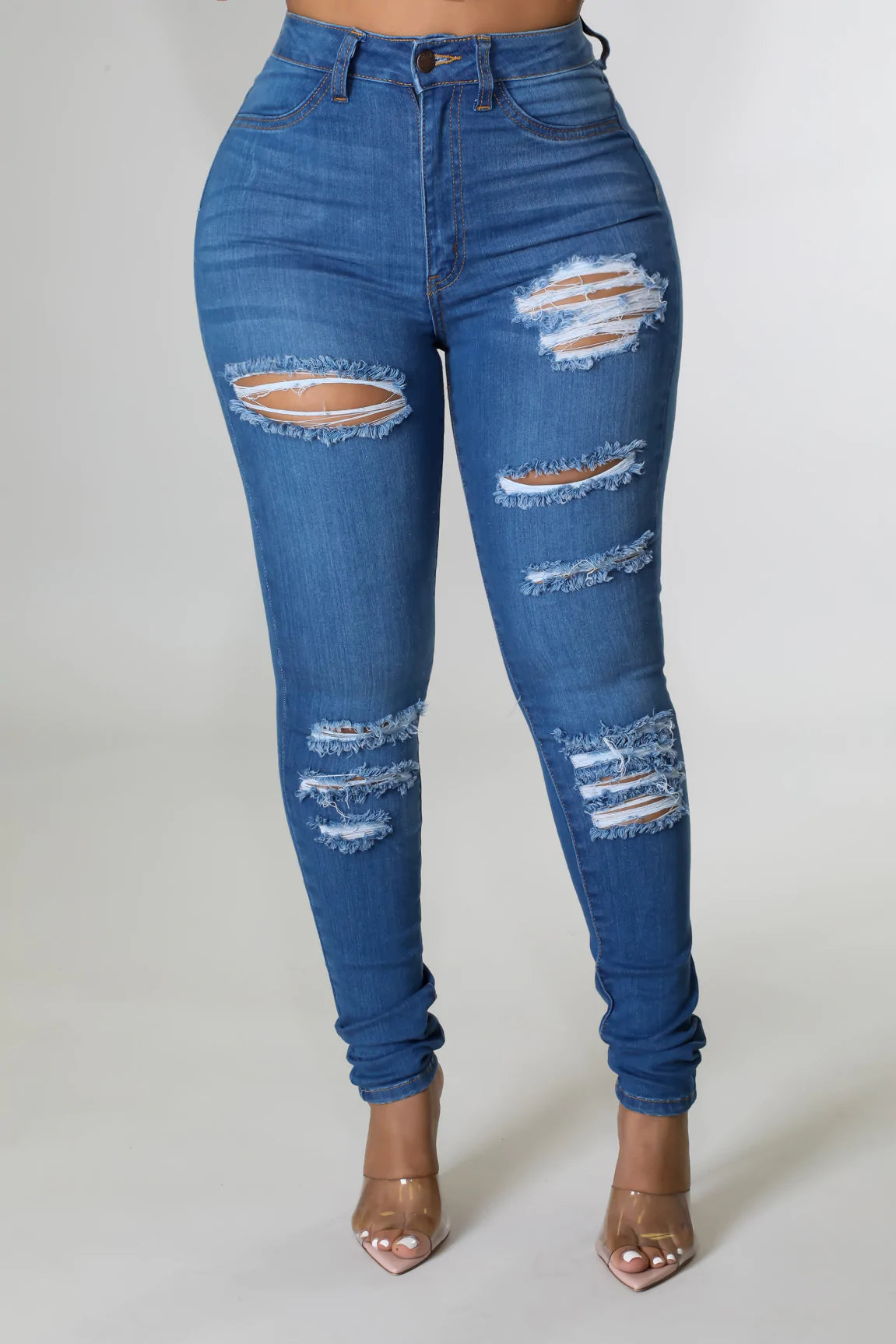 Ashlyn Women's High Waist Skinny Jeans - Stretch Denim Pants for Casual & Work Wear | Perfect for Office, Date Night & Everyday Outfits