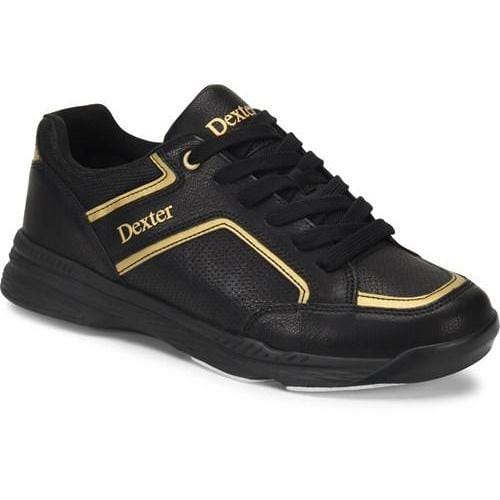 Dexter Men's Bud Bowling Shoes - Black/Gold - Comfortable & Durable for League Play & Casual Bowling
