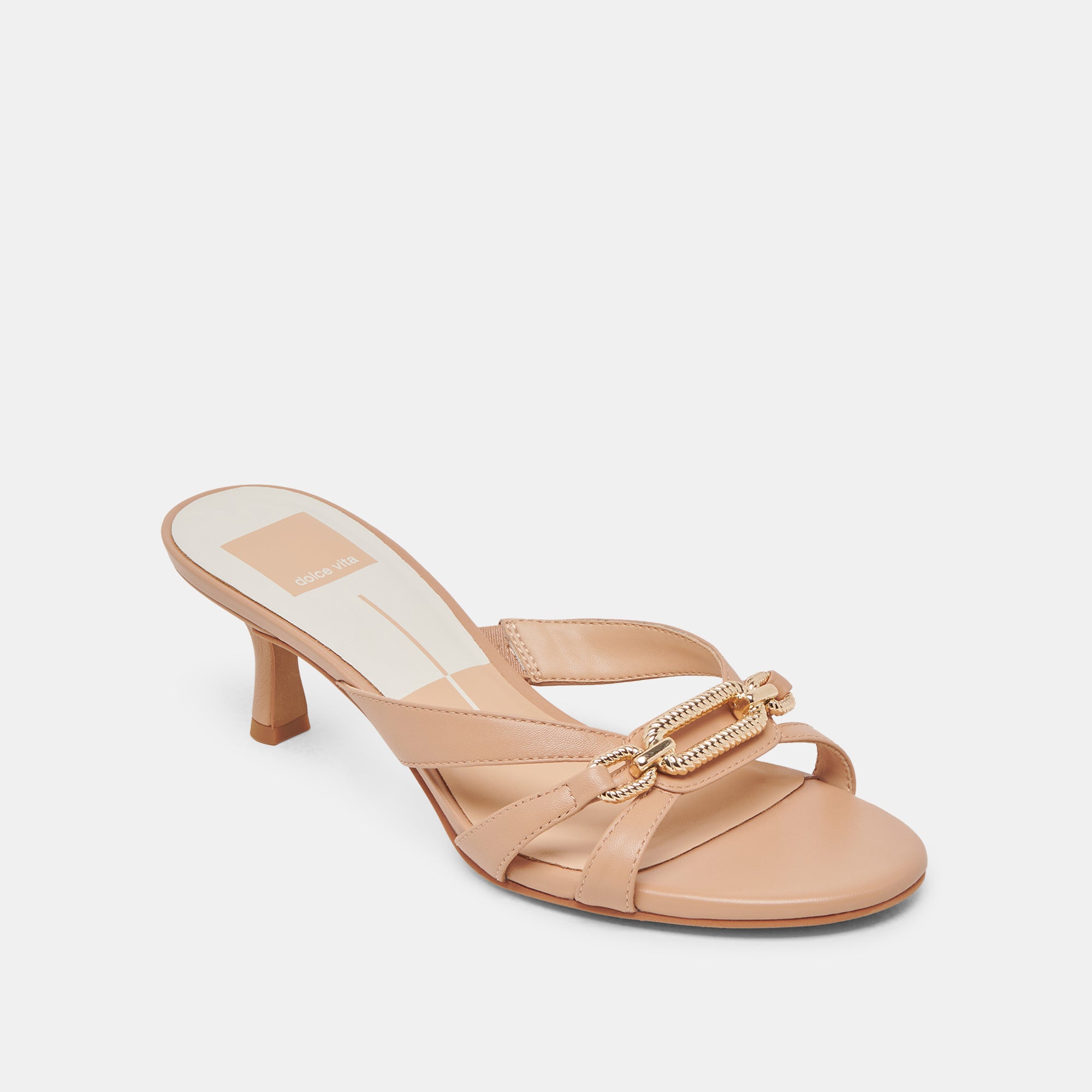 Lerah Women's High Heels - Stylish Cafe Embossed Leather Pumps for Work, Party & Evening Events