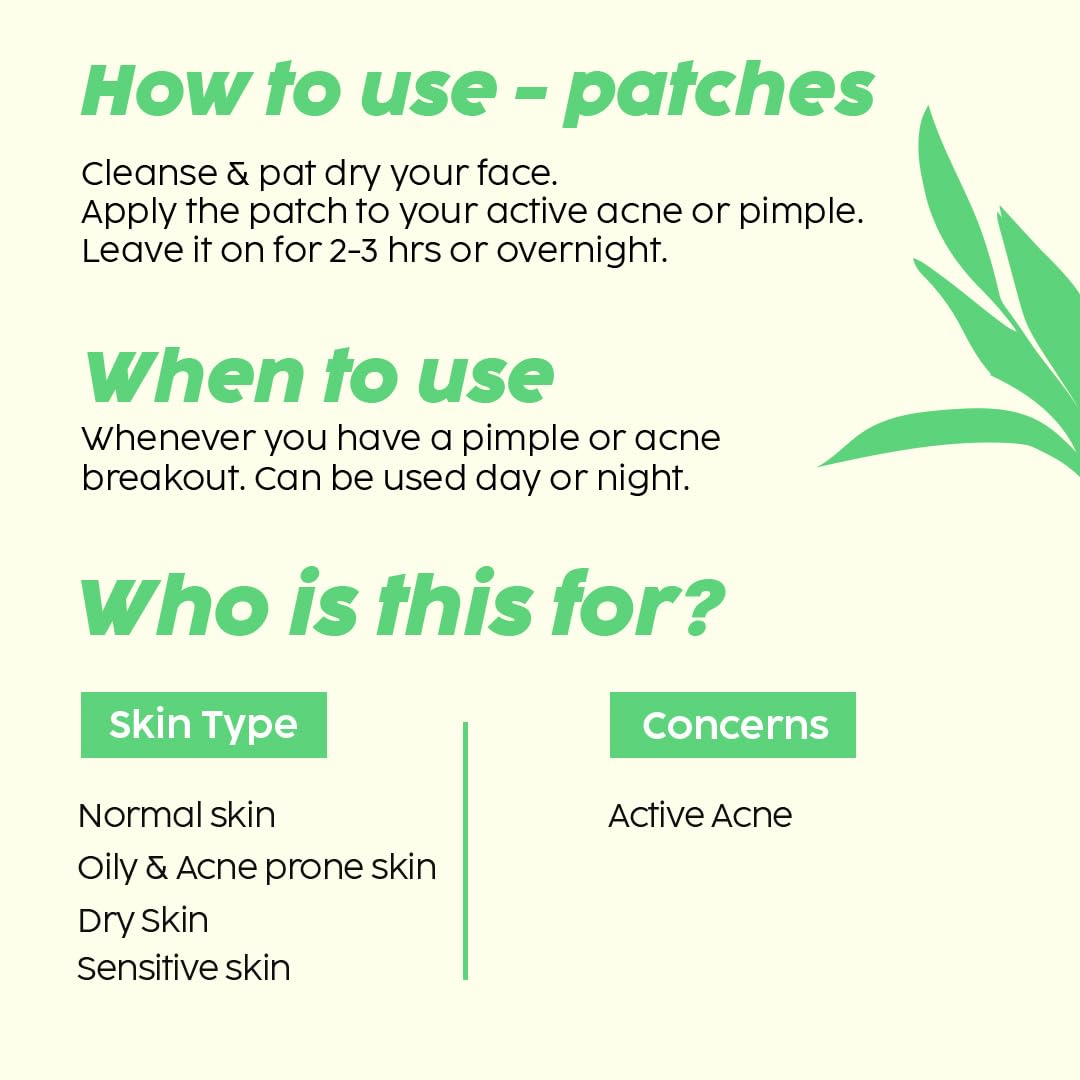 PLIX - THE PLANT FIX Acne Patches with 0.5% Salicylic Acid | Transparent, Waterproof & Ultra-Thin Hydrocolloid Pimple Patches for Clear Skin | 36 Count (2 Sizes) | Perfect for Overnight Spot Treatment & Daily Acne Care