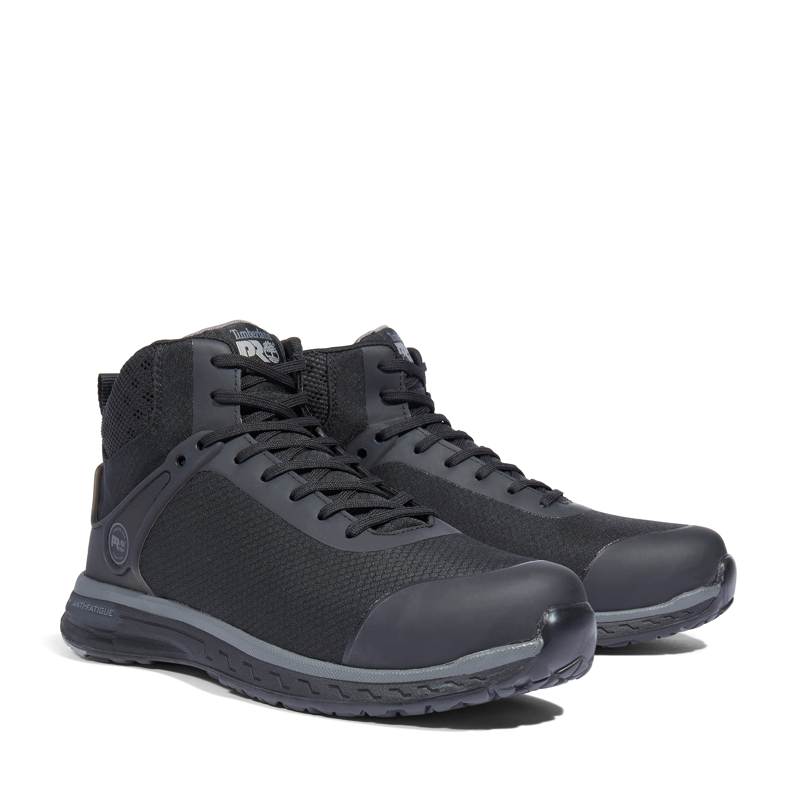 Timberland PRO Men's Drivetrain Mid Composite Safety Toe Work Boots - Static Dissipative Industrial & Athletic Shoes for Construction, Warehouse & Outdoor Work