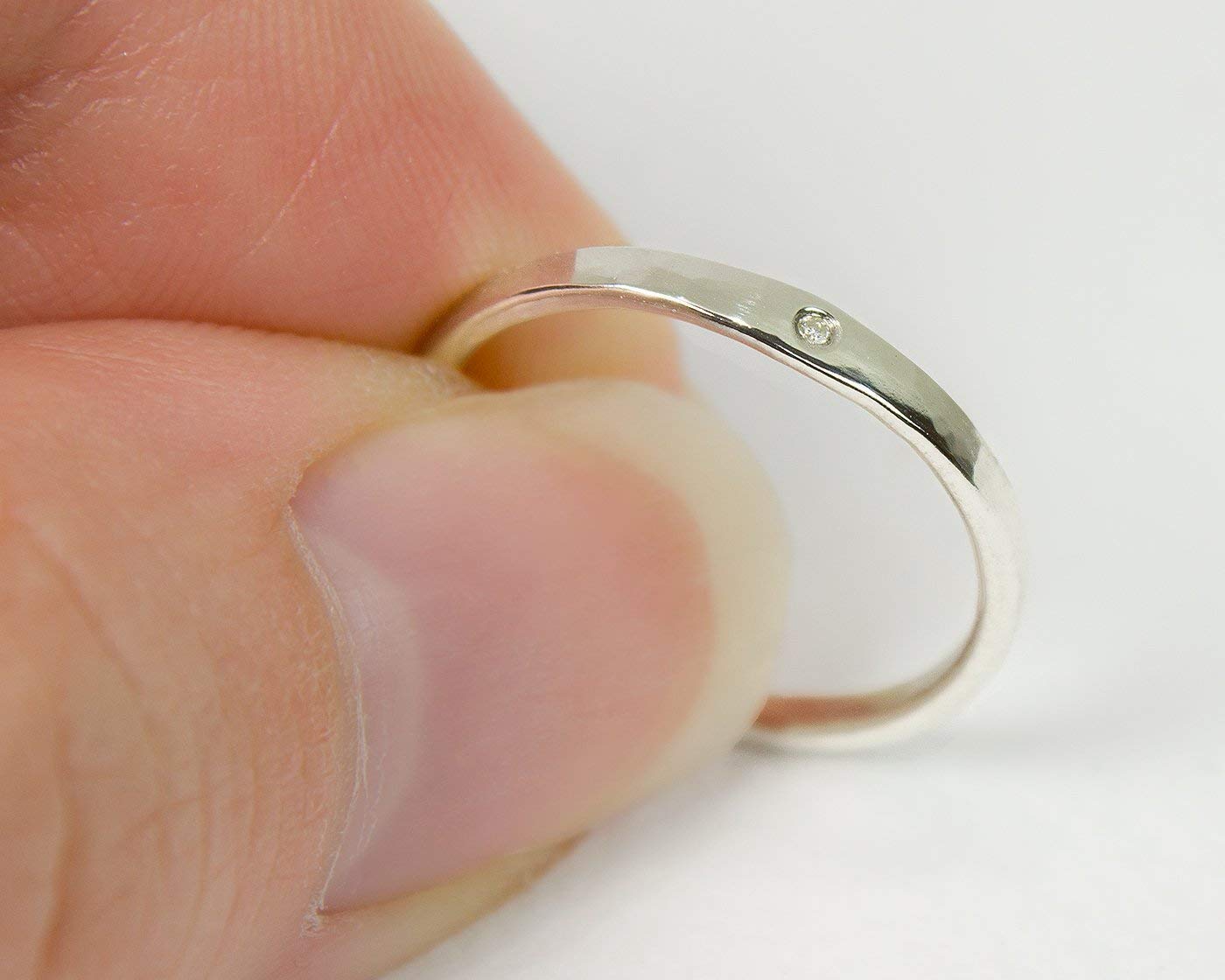 Elegant Thin Minimalist Moissanite Engagement Ring - Ethical & Affordable Diamond Alternative for Wedding, Proposal & Anniversary Gifts