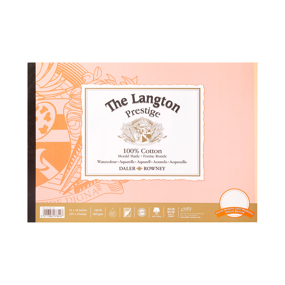 Daler Rowney The Langton Watercolor Pad - Hot Pressed 14