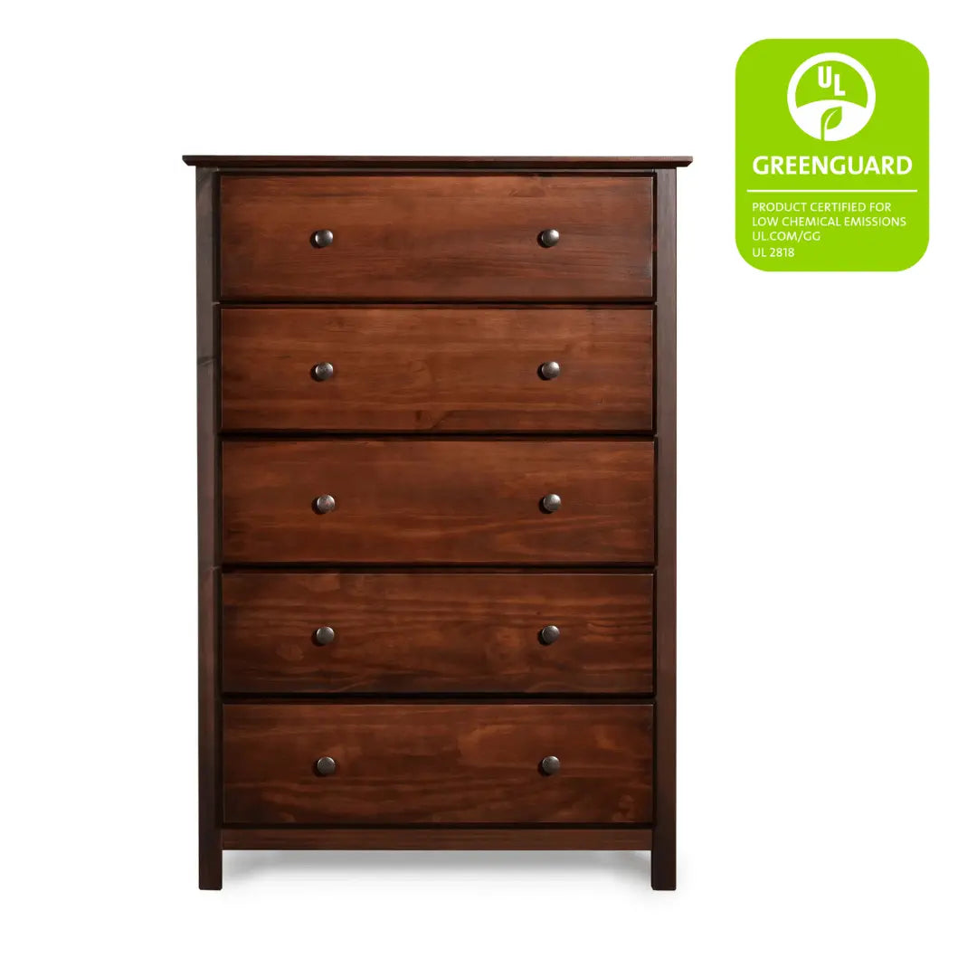 5-Drawer Wooden Shaker Dresser - Stylish and Functional Storage for Bedroom, Living Room, or Office Organization