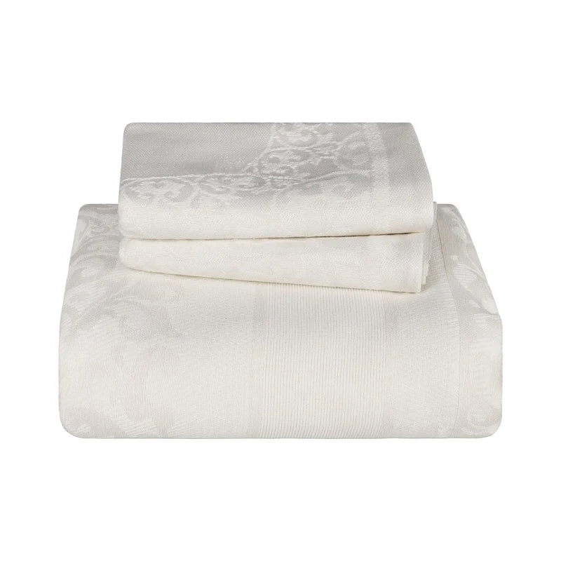 Boho Mandala Cotton Blend Woven Jacquard Bedspread Set - Queen Size, Soft & Breathable, Ethnic Home Decor for Bedroom, Living Room, Dorm or Yoga Studio