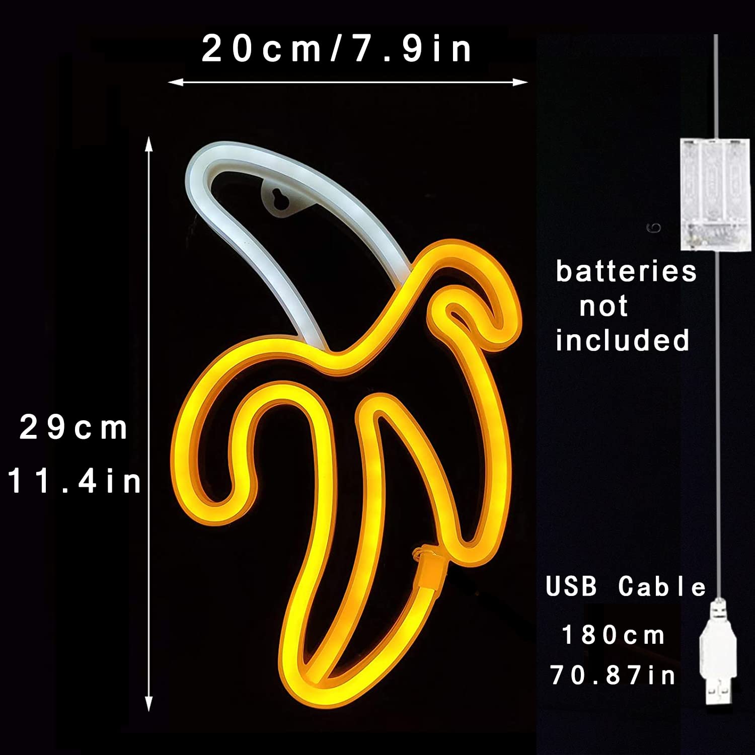 ENUOLI Banana Neon Sign - 11.22