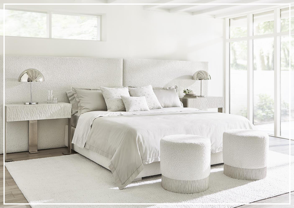 Bernhardt Solaria Luxe King Panel Bed - Modern Luxury Bedroom Furniture for Master Suites & Upscale Guest Rooms