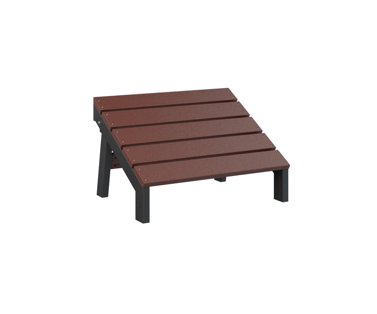 Berlin Gardens Mayhew Folding Adirondack Footstool - Outdoor Patio Furniture with Comfortable Footrest for Deck, Garden, Poolside Relaxation