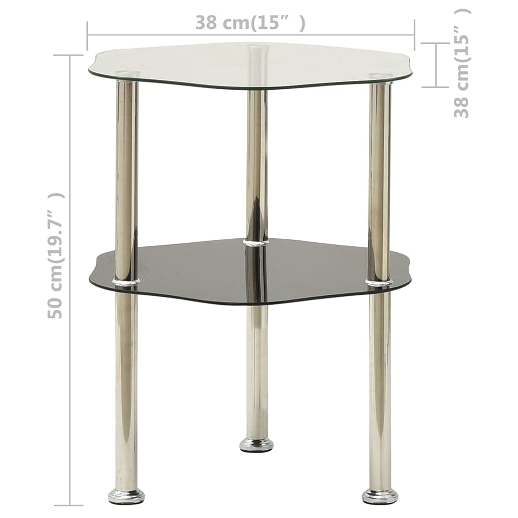 2-Tier Hexagon Console Table - 15