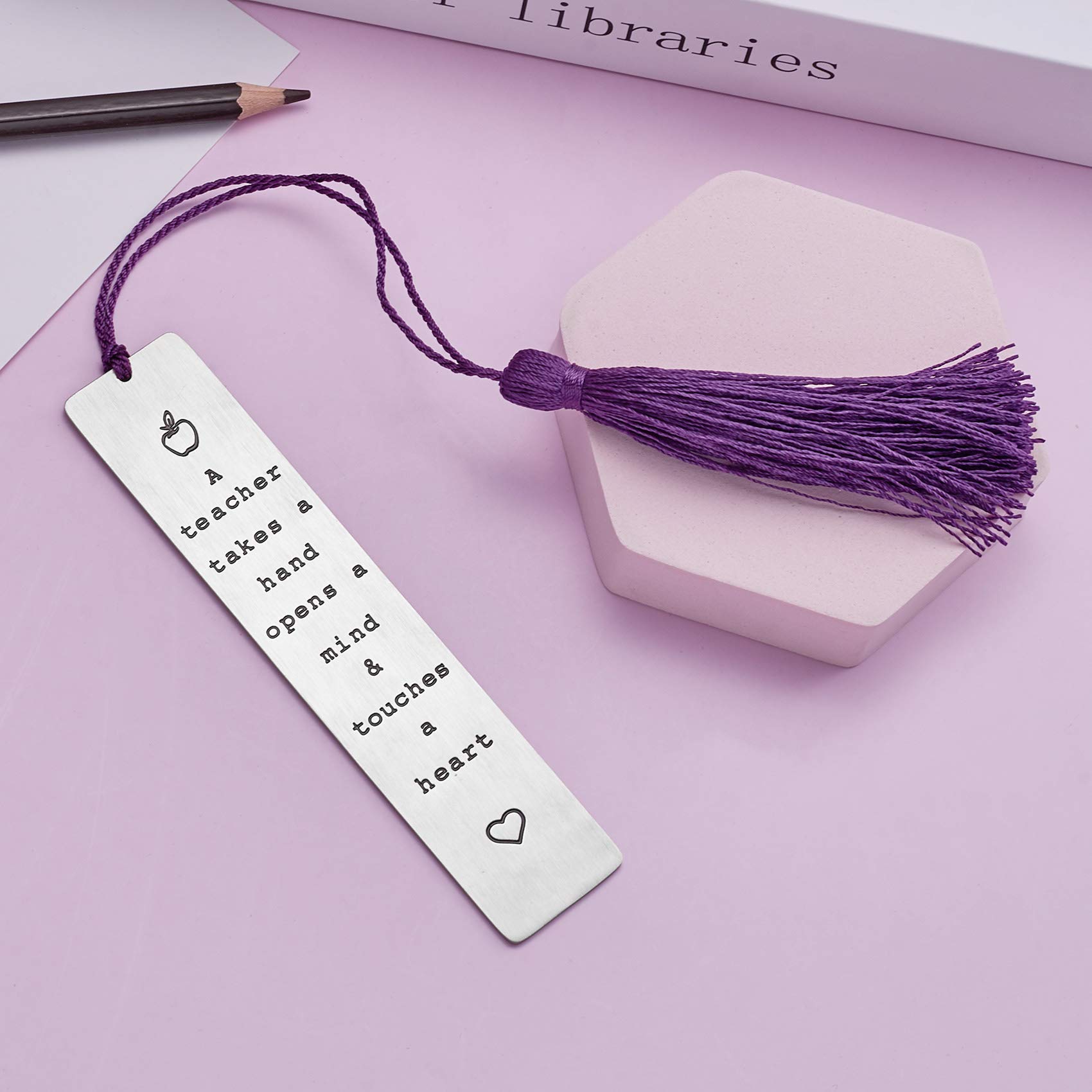 Personalized Teacher Bookmark - Unique Teacher Appreciation Gifts, Thank You Present from Students, Special Teaching Assistant Gift - Perfect for Classroom, Graduation, Retirement & Back to School Gifts