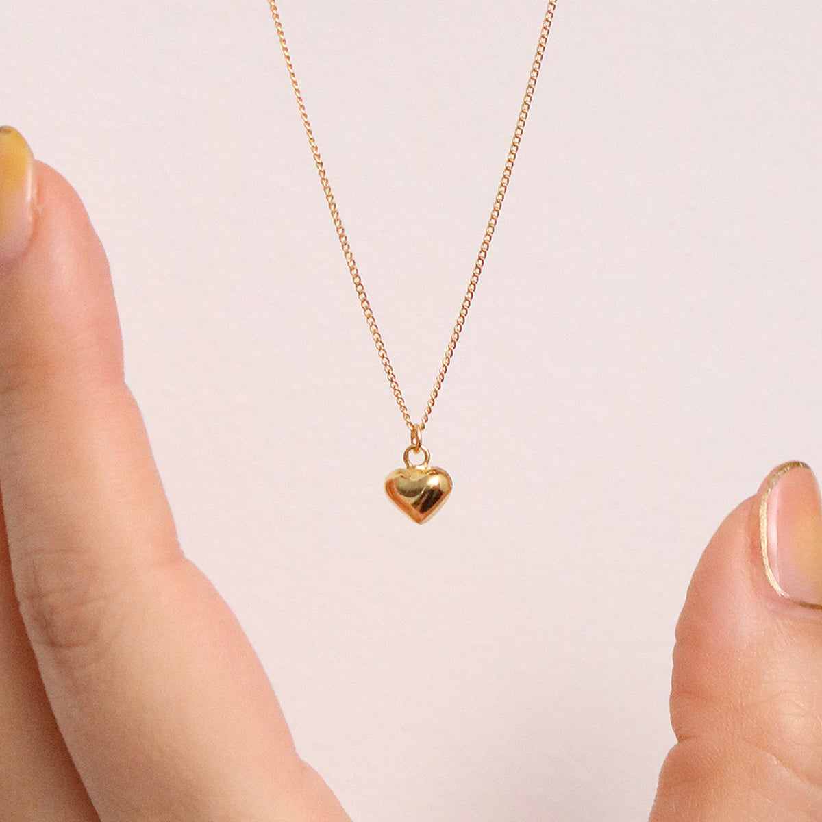 Romantic Filled Heart Pendant Necklace for Women - Perfect Gift for Valentine's Day, Anniversary & Date Night Jewelry