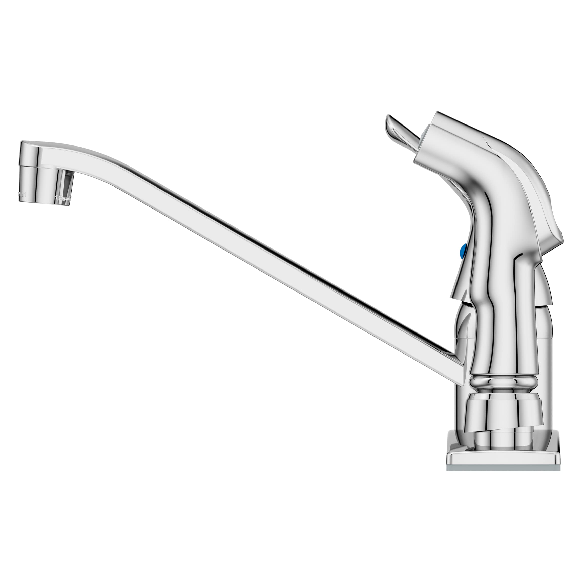 Pfister Pfirst Series Polished Chrome Kitchen Faucet with Swivel Spout & Side Spray - Mid-Arc Single Handle 3-Hole Faucet for Kitchen Sink & Bar Sink - Transitional Home Décor - Perfect for Cooking, Washing Dishes & Entertaining